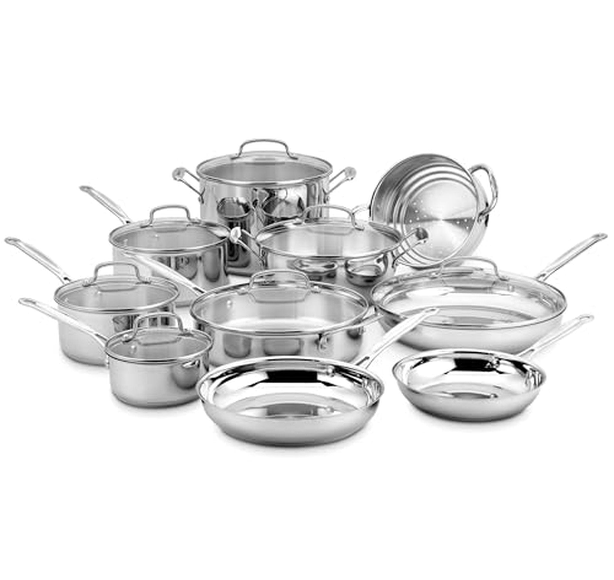 Cuisinart 17-Piece Stainless Steel Cookware Set