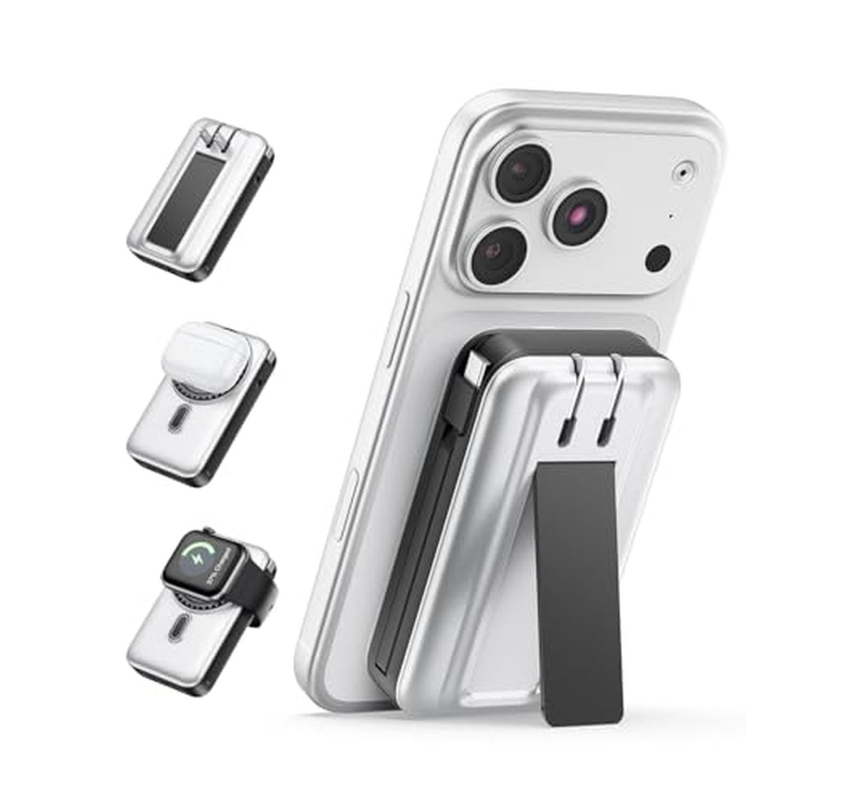 10000mAh Magnetic Wireless Power Bank with AC Plug