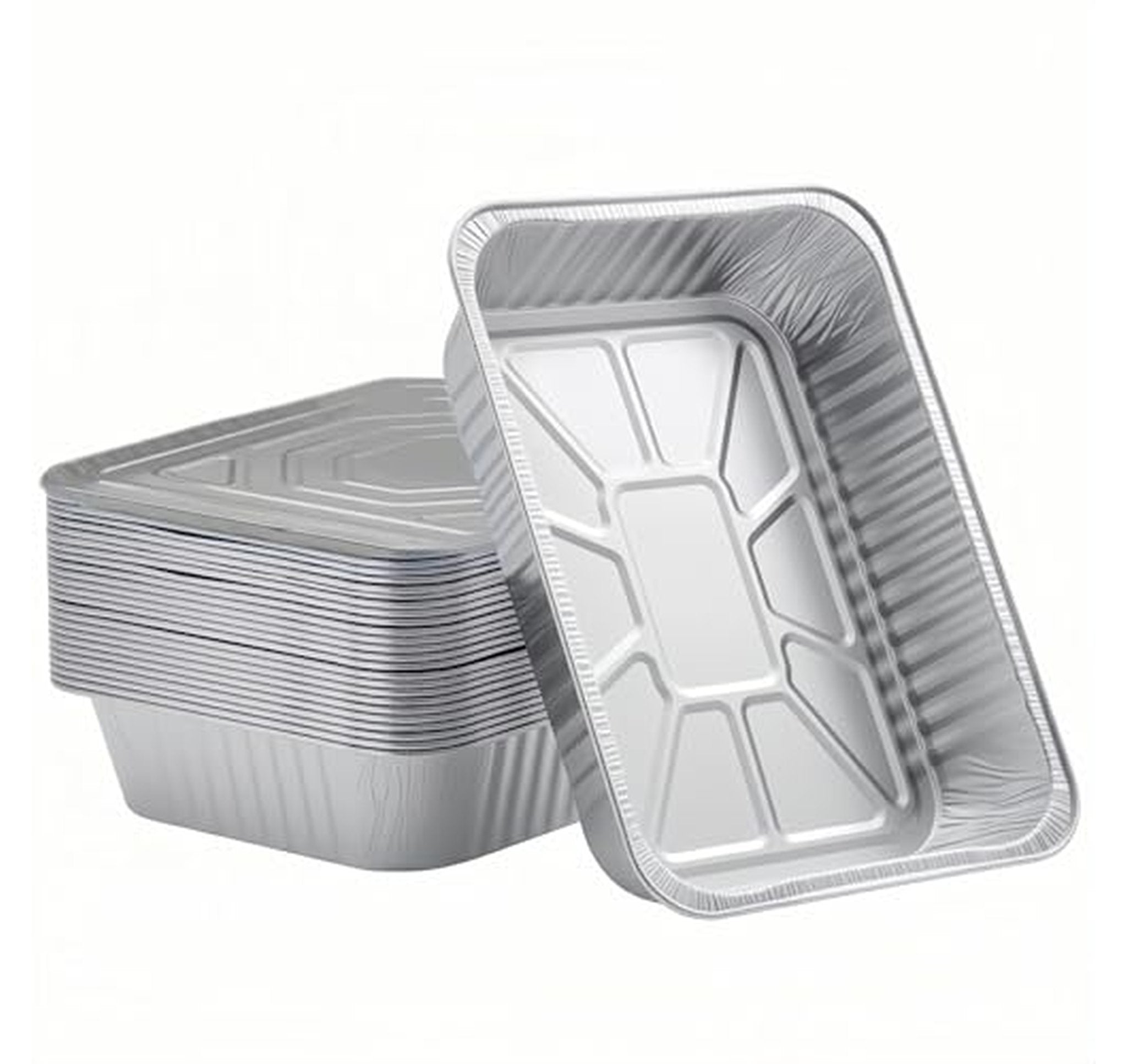 25 Pack Heavy Duty Half Size Aluminum Foil Pans
