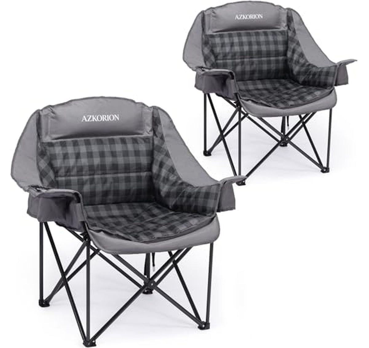 2 Pack Oversized Heavy Duty Camping Chairs