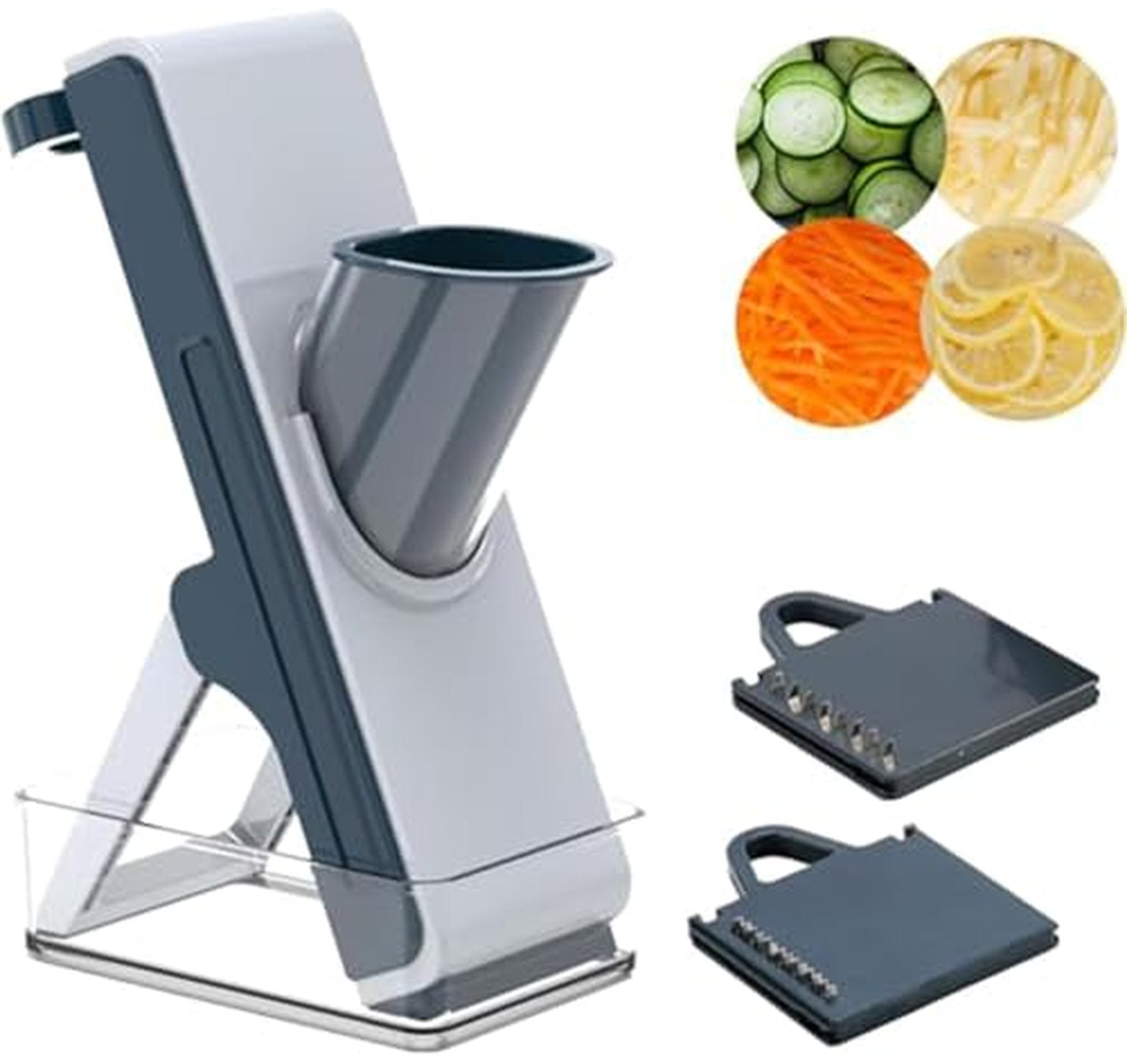 Safe Adjustable Mandoline Vegetable Slicer and Julienne Cutter