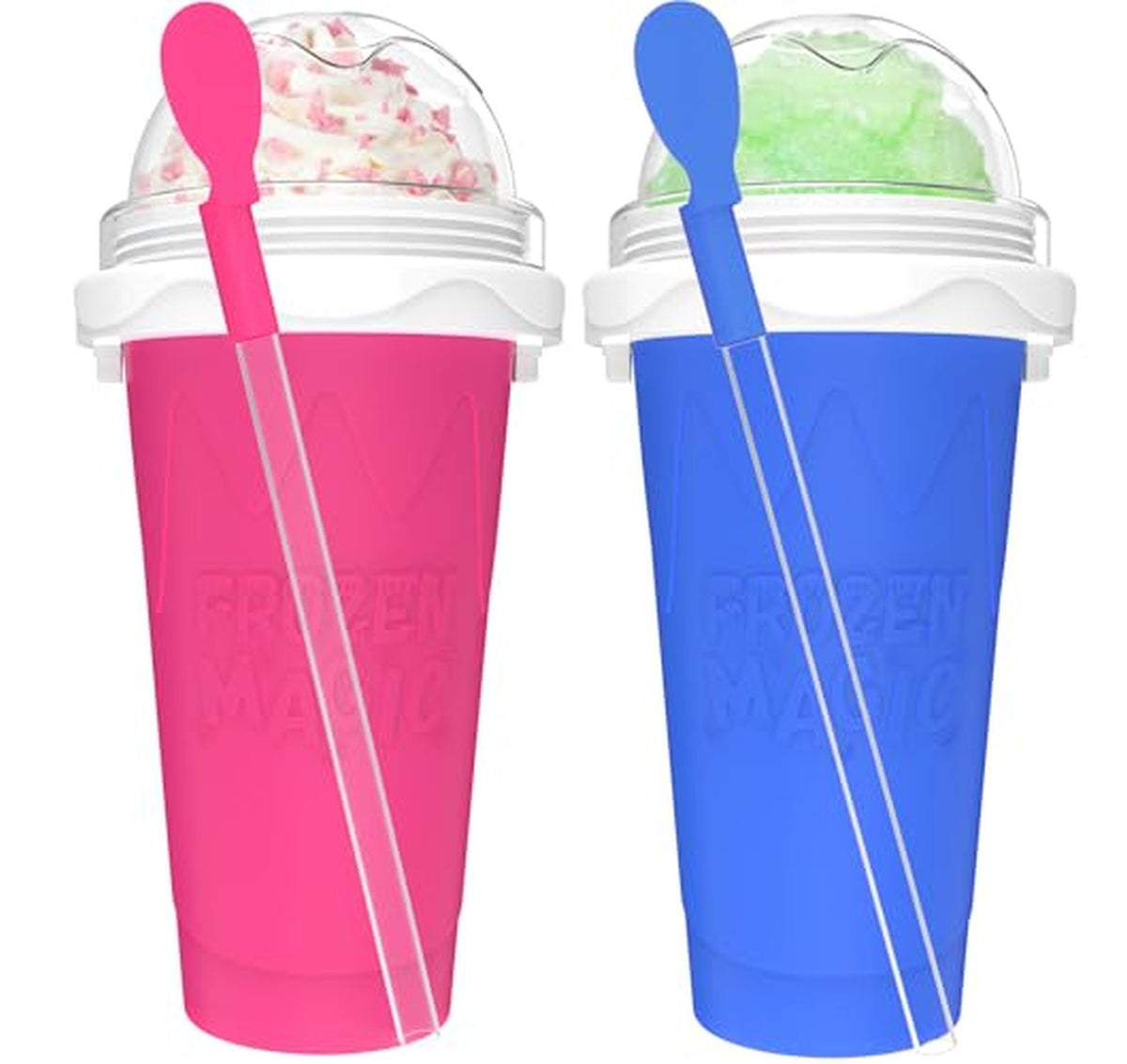 2 Pack Magic Slushie Maker Squeeze Cups