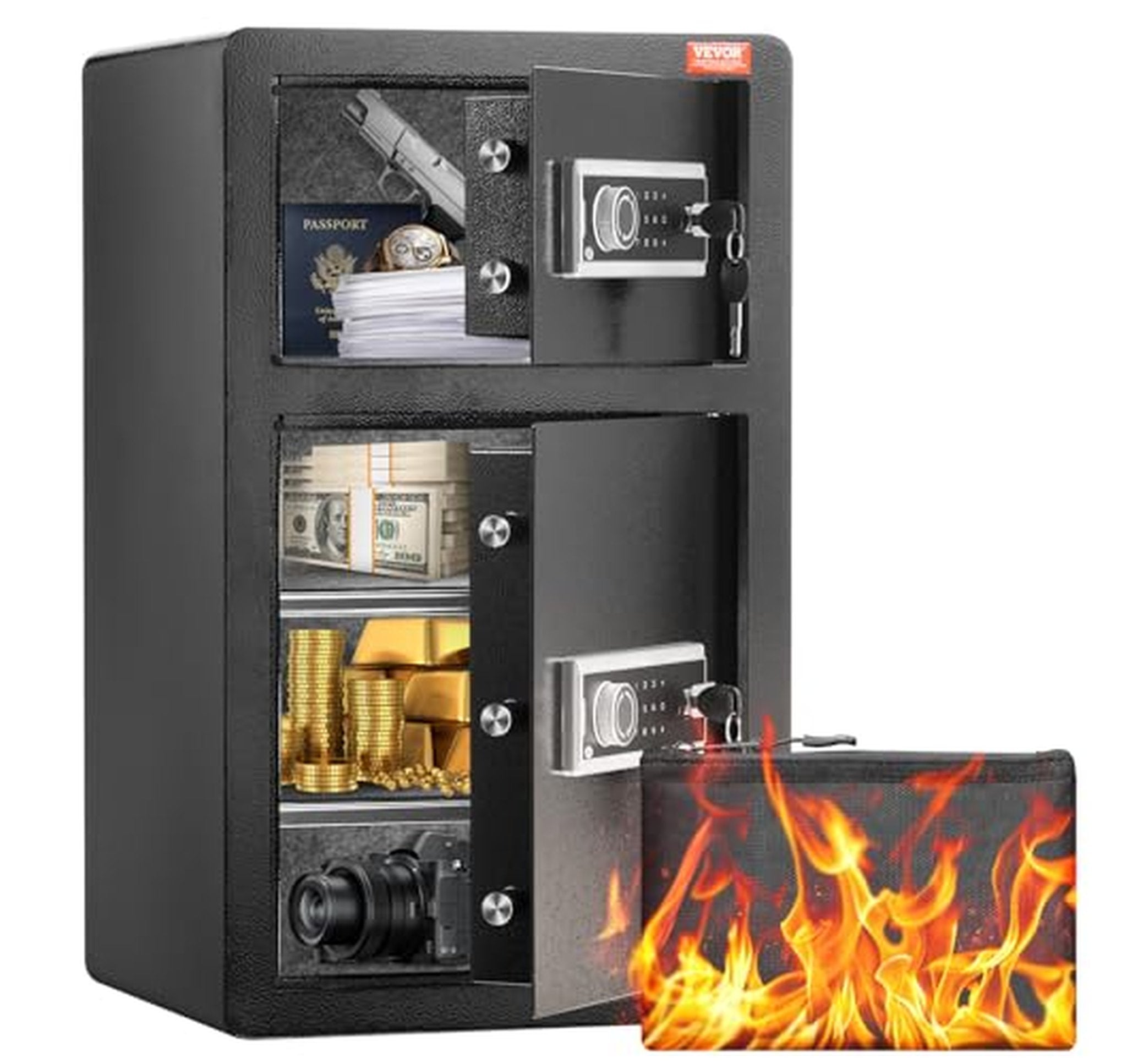 4.5 cu.ft Double Door Safe Box with Keypad