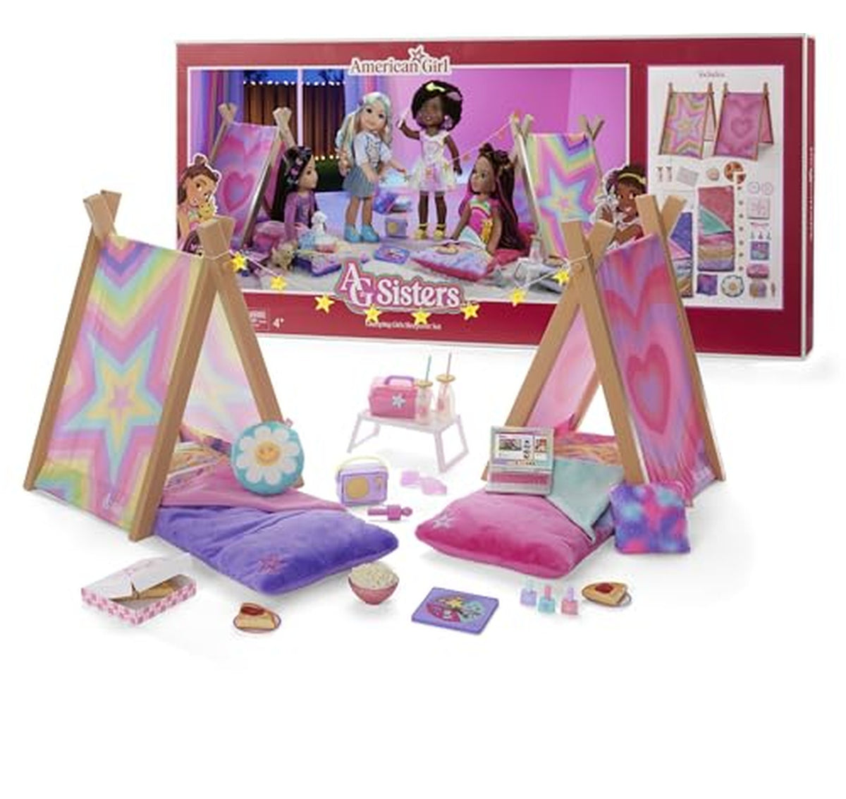 American Girl Sisters Glamping Doll Sleepover Playset