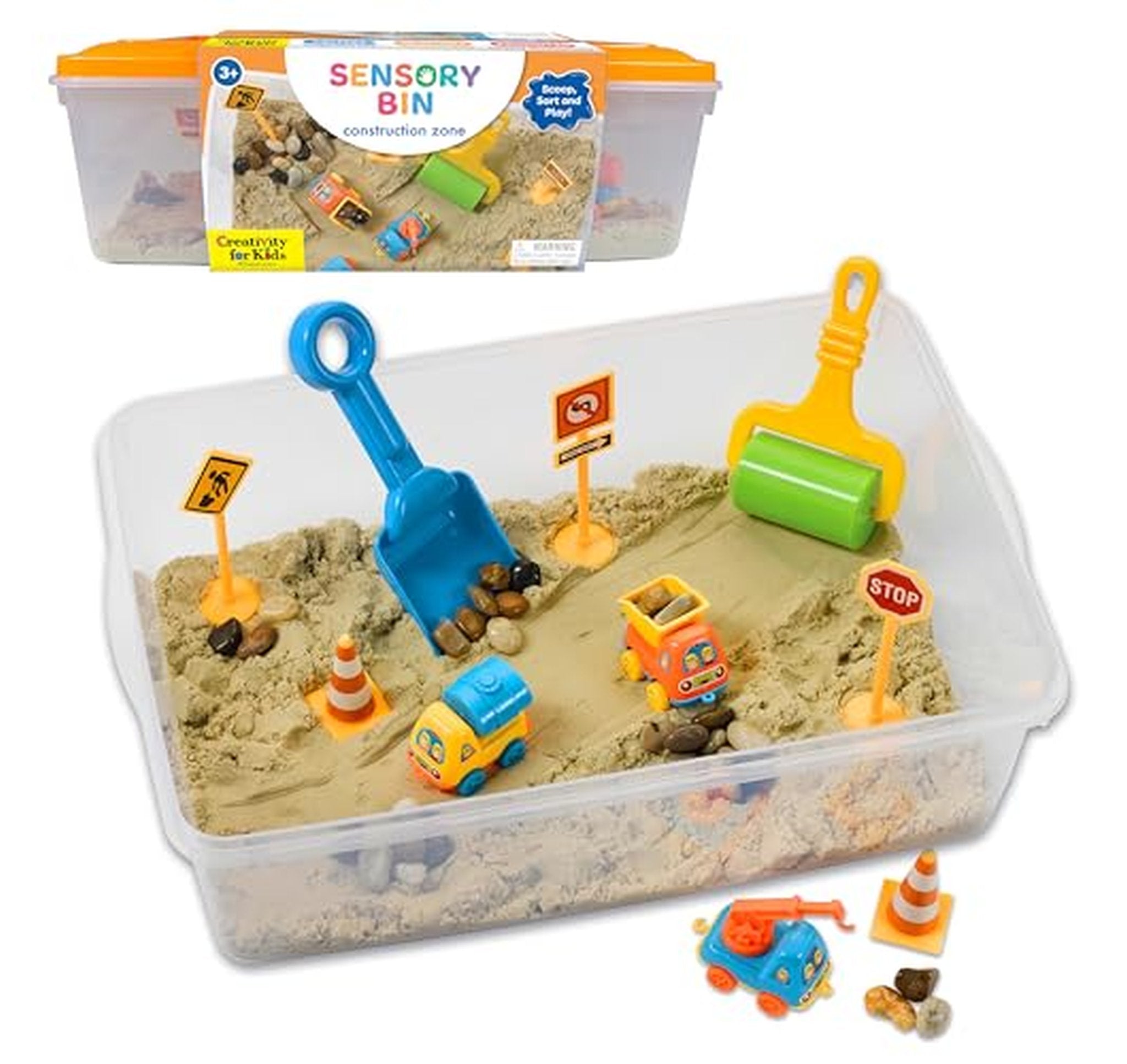 Creativity for Kids Construction Sensory Bin Playset