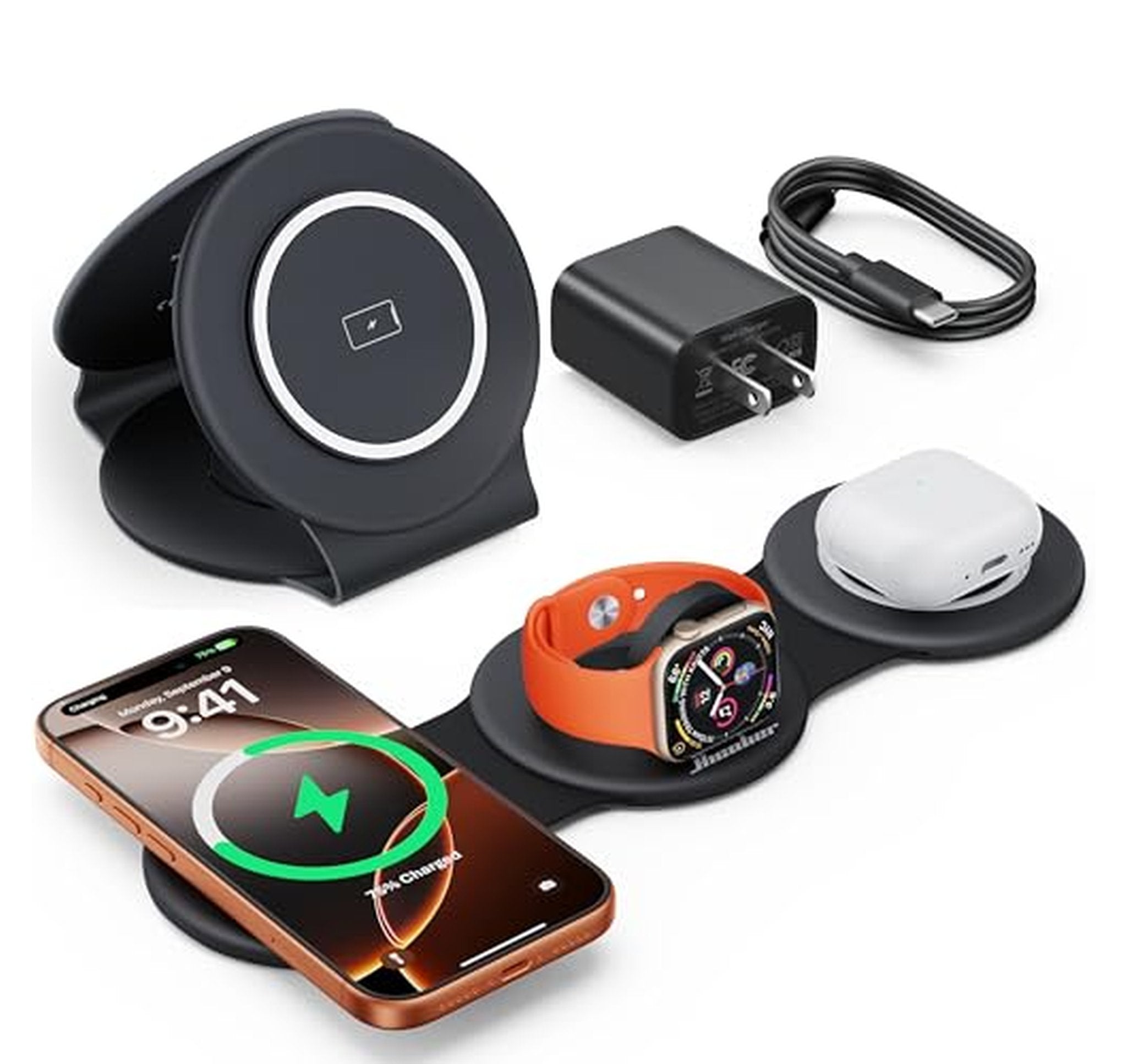 3 in 1 Fast Wireless Charging Station for Apple