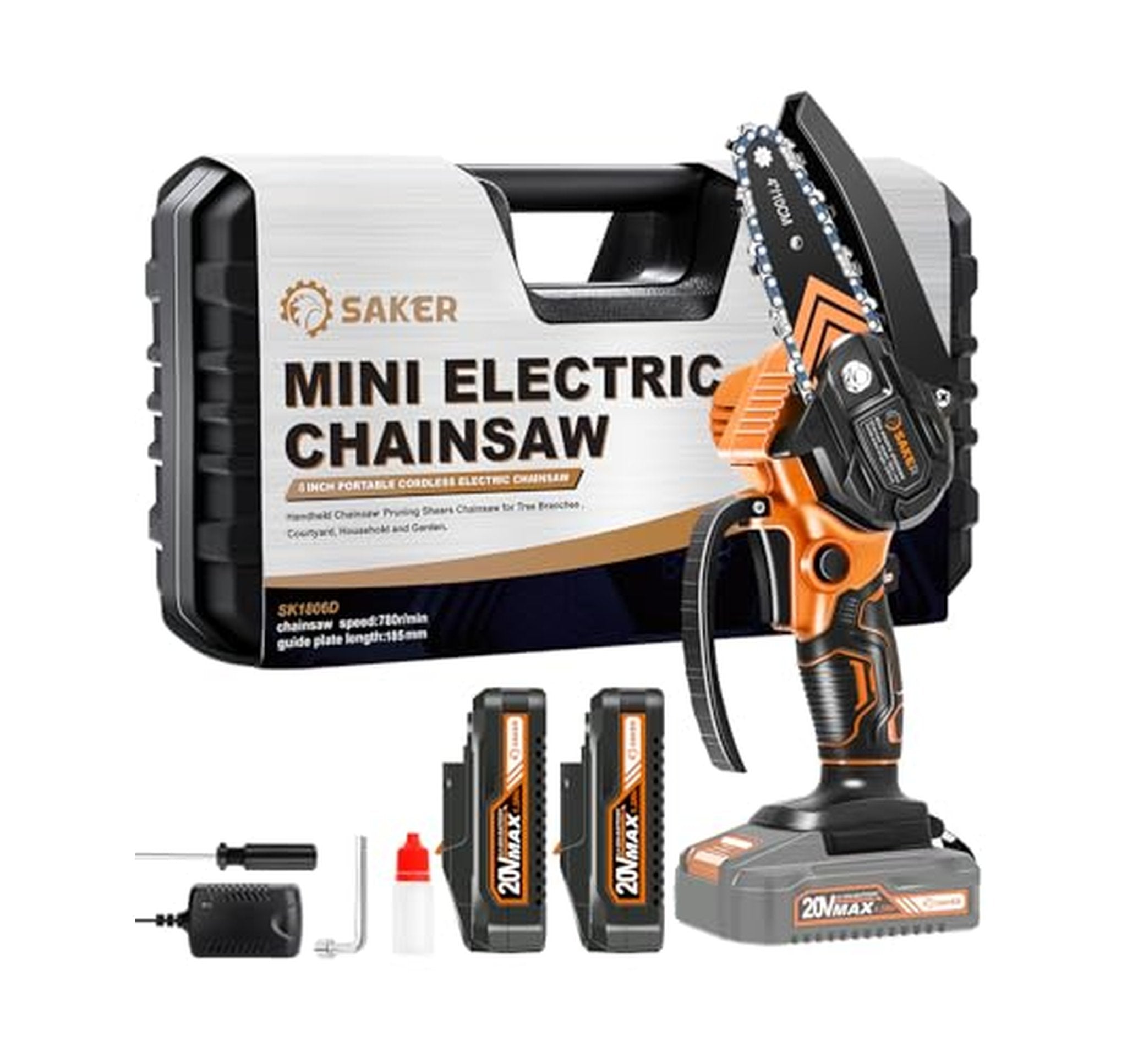 Cordless Mini Electric Handheld Chainsaw Pruning Saw