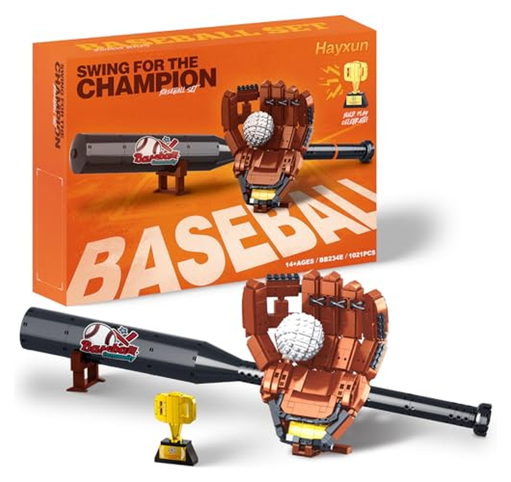 Baseball Stadium Building Block Set, 1021 Piece Model