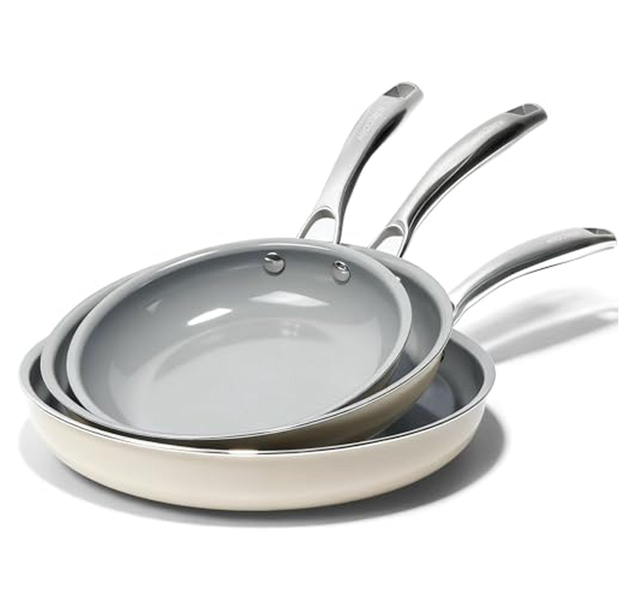 3 Pack Ceramic Nonstick Frying Pan Skillet Set