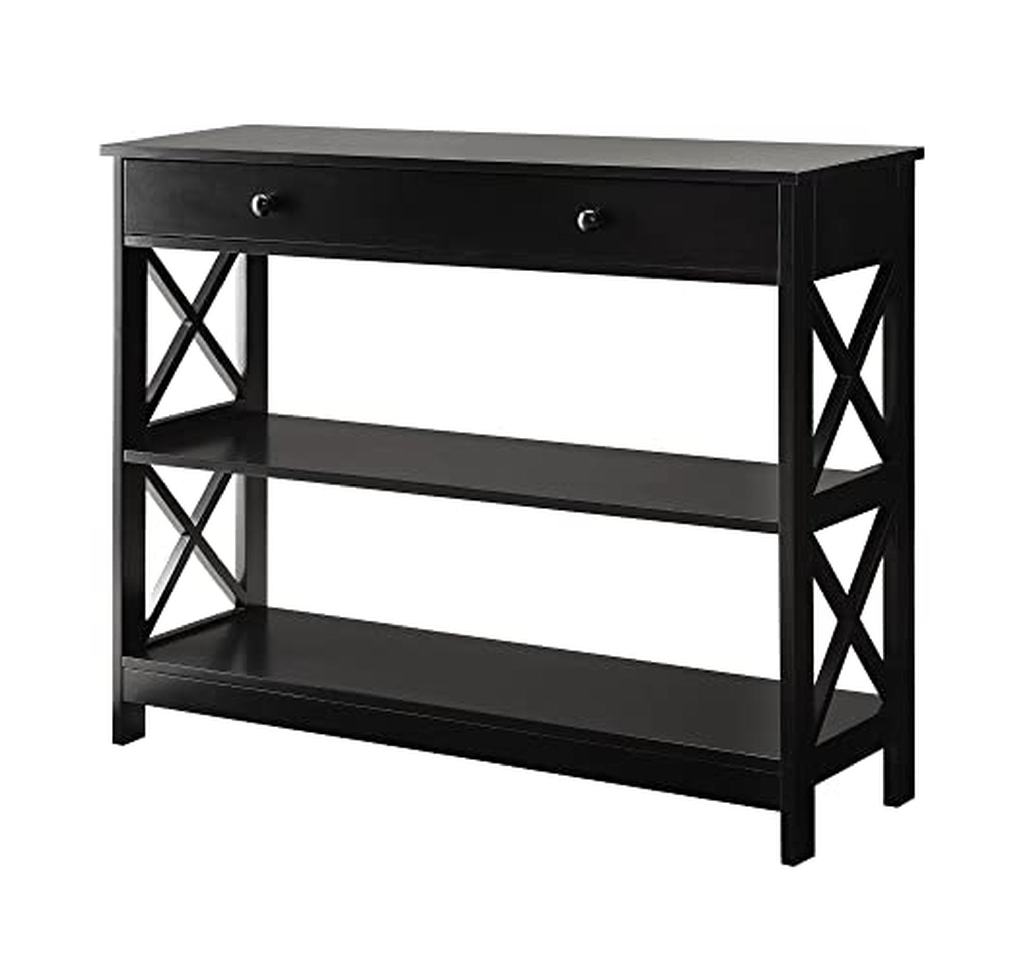 Oxford 1-Drawer Console Table with Storage Shelf