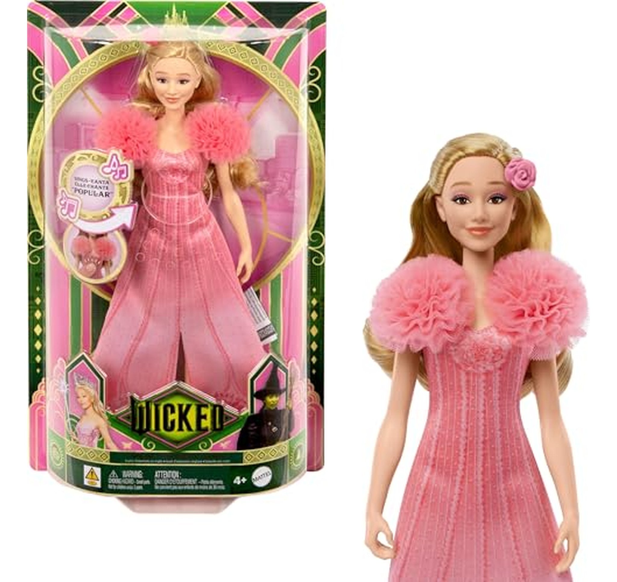 Mattel Wicked Singing Glinda Fashion Doll