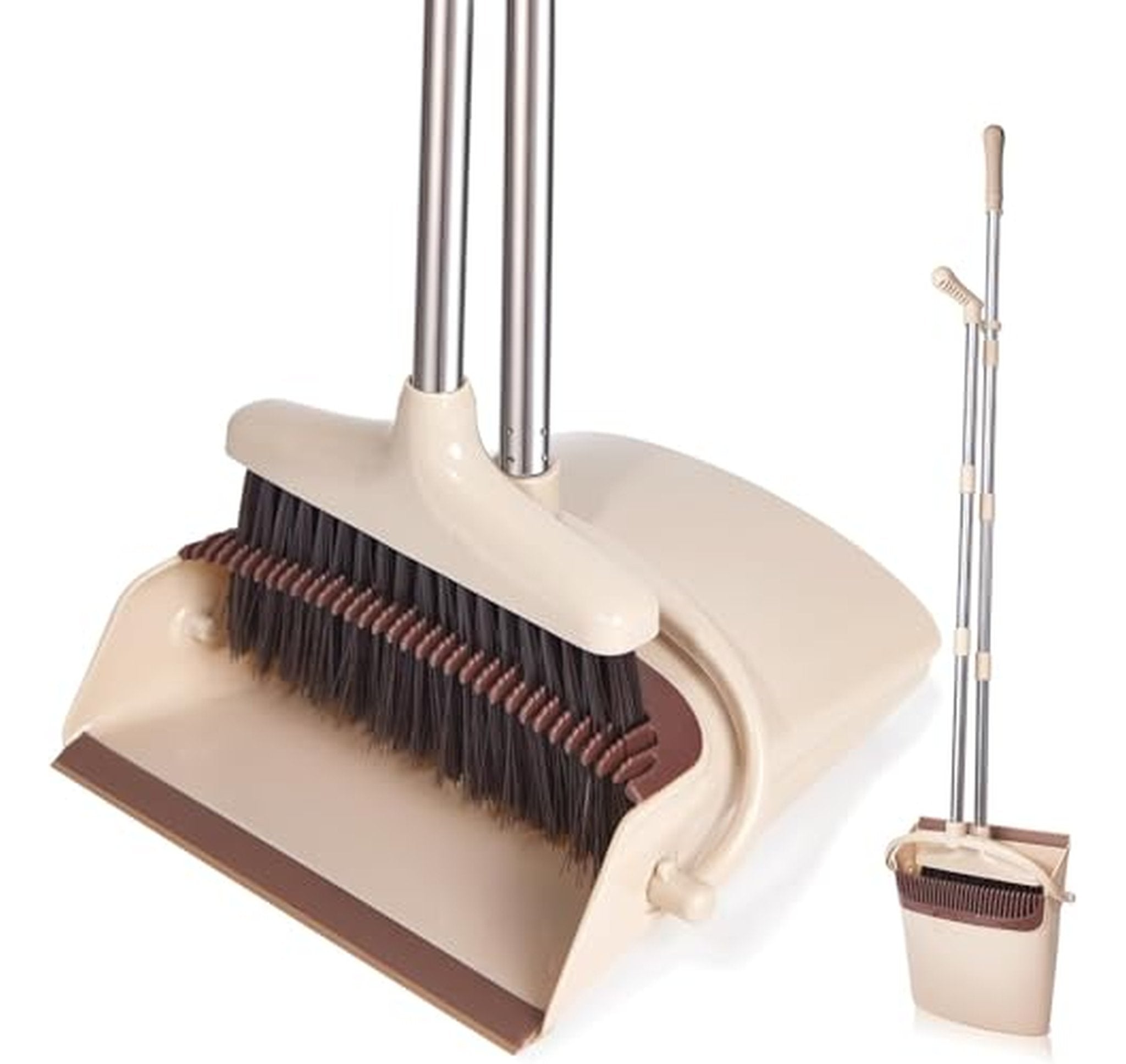 Long Handle Upright Broom and Dustpan Set