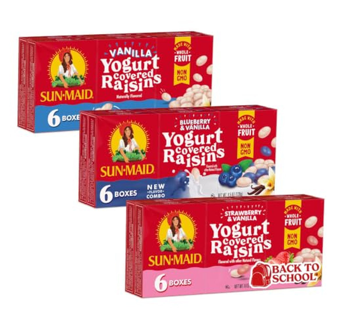 Sun-Maid Yogurt Covered Raisins Variety Snack Pack