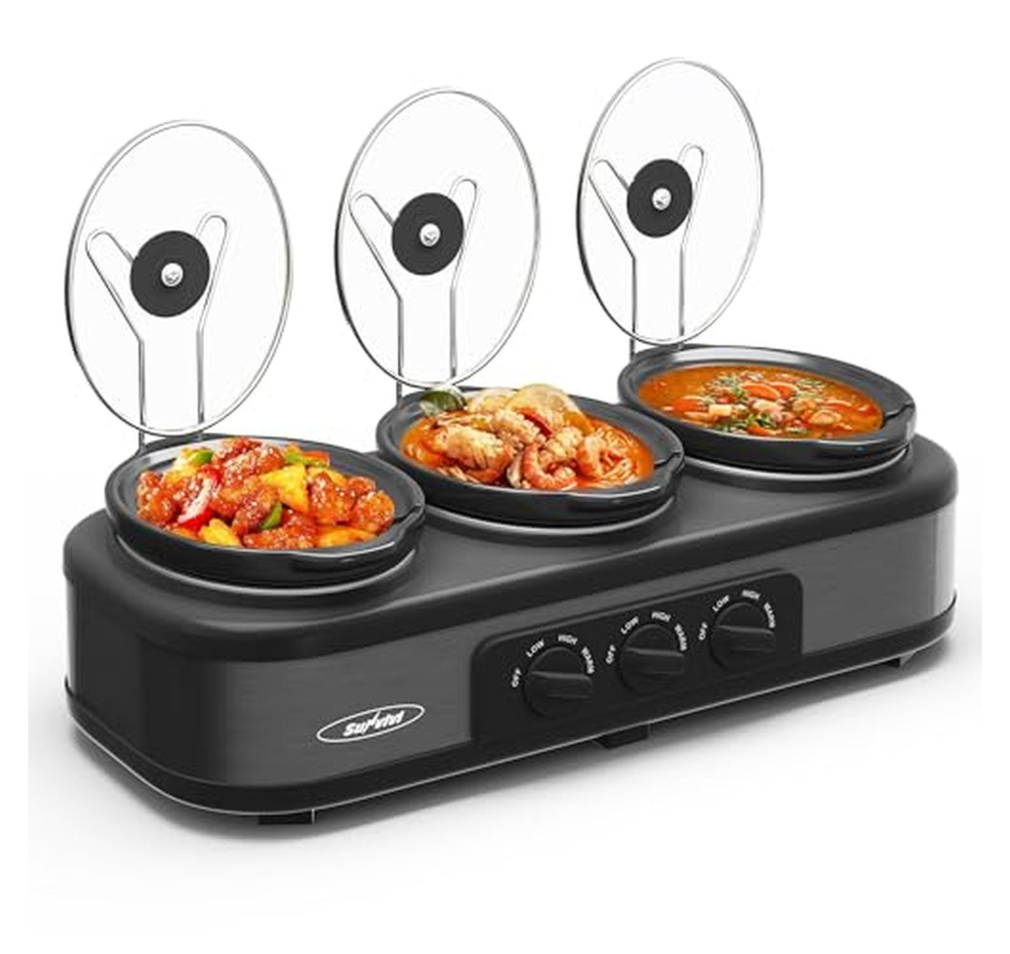 Triple 1.5 Quart Slow Cooker Buffet Server