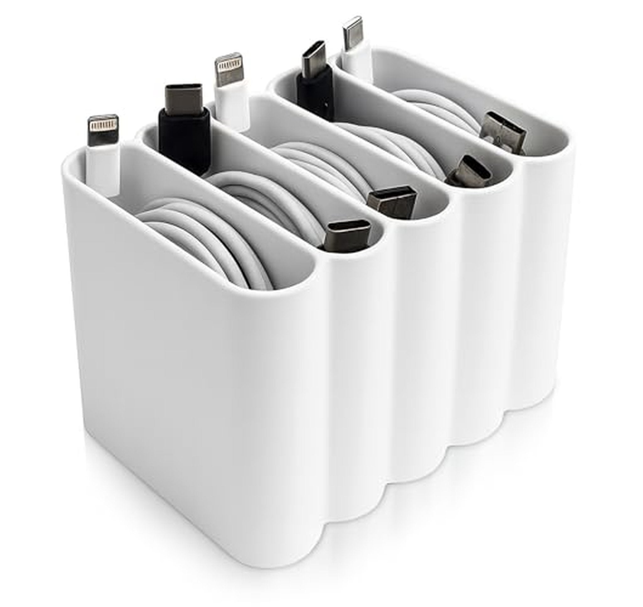 Cable Management Organizer with Multiple Cord Slots