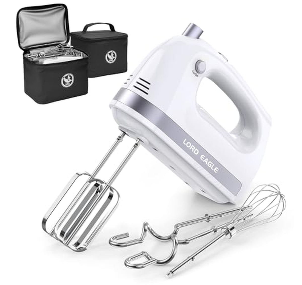 400W 5-Speed Electric Hand Mixer with Storage Bag