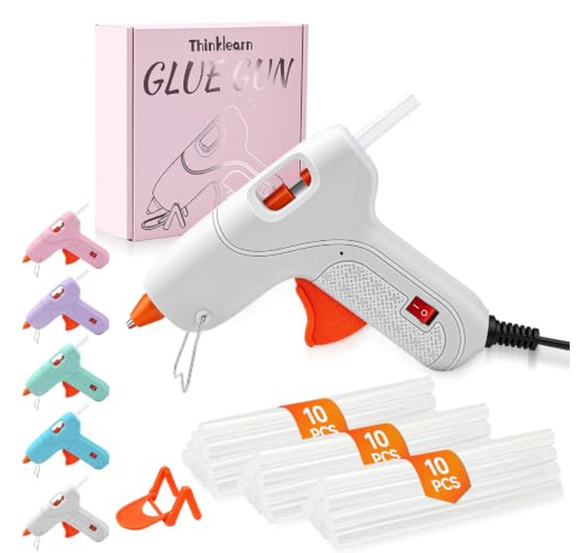 Mini Hot Glue Gun with 30 Glue Sticks