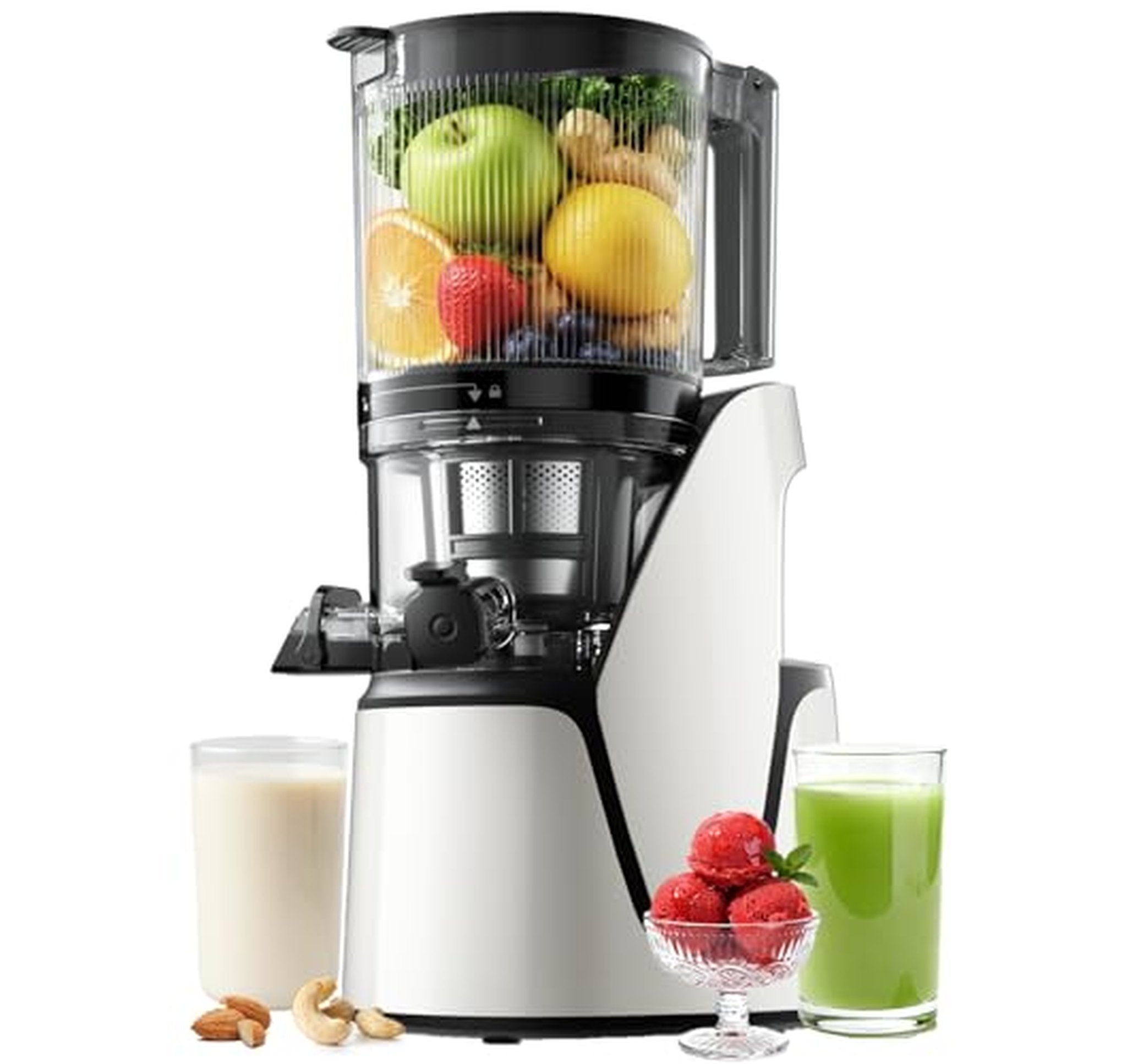 Wide-Chute Masticating Slow Juicer, 100oz Large Capacity
