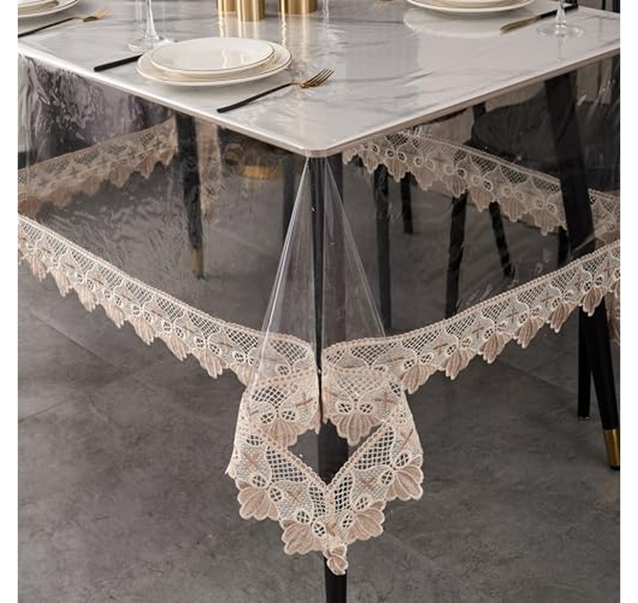60x120 Waterproof PVC Clear Tablecloth Protector