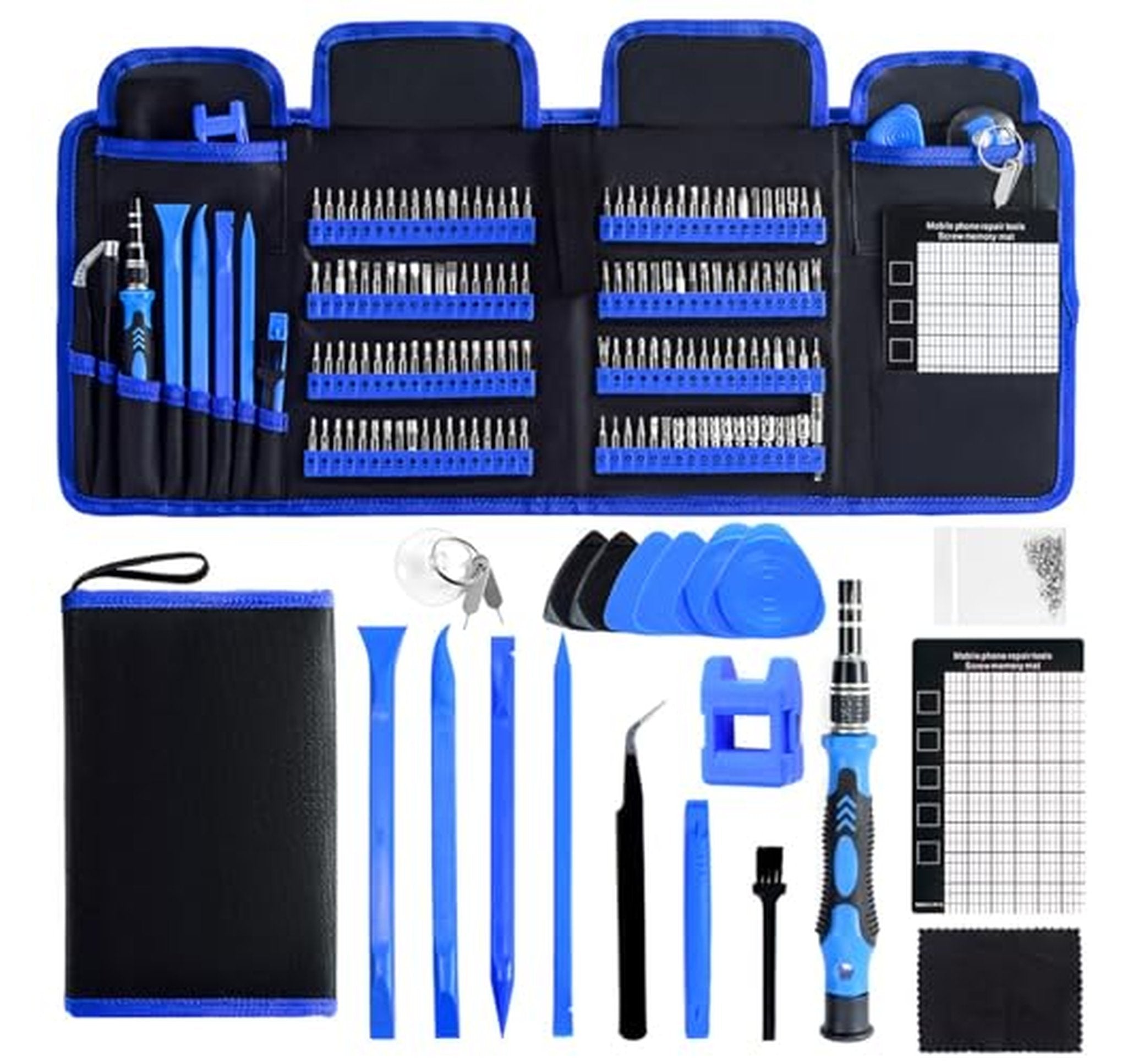 168 Piece Precision Electronics Magnetic Screwdriver Set