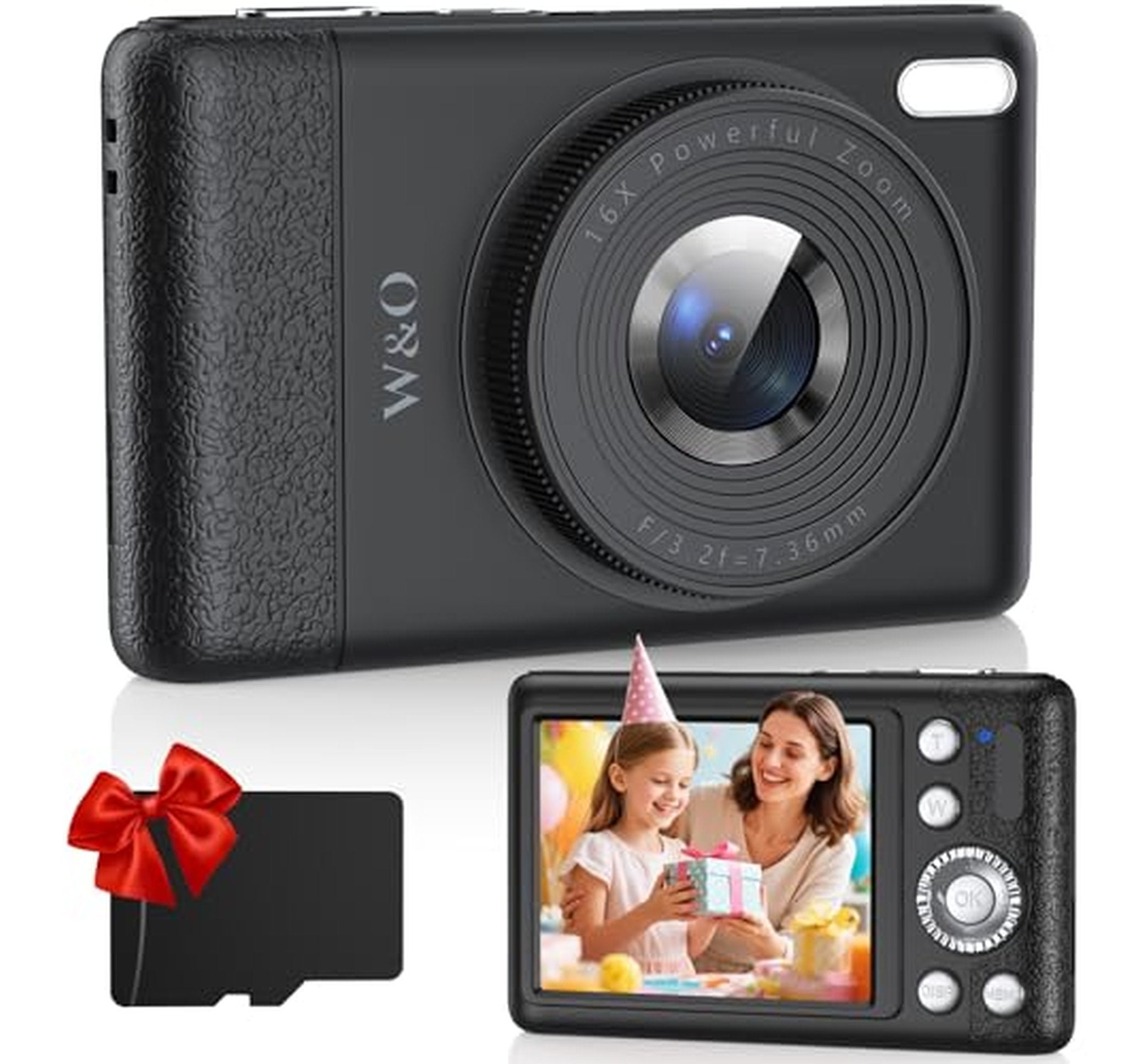Kids Digital Camera 2.8" Screen 16X Zoom