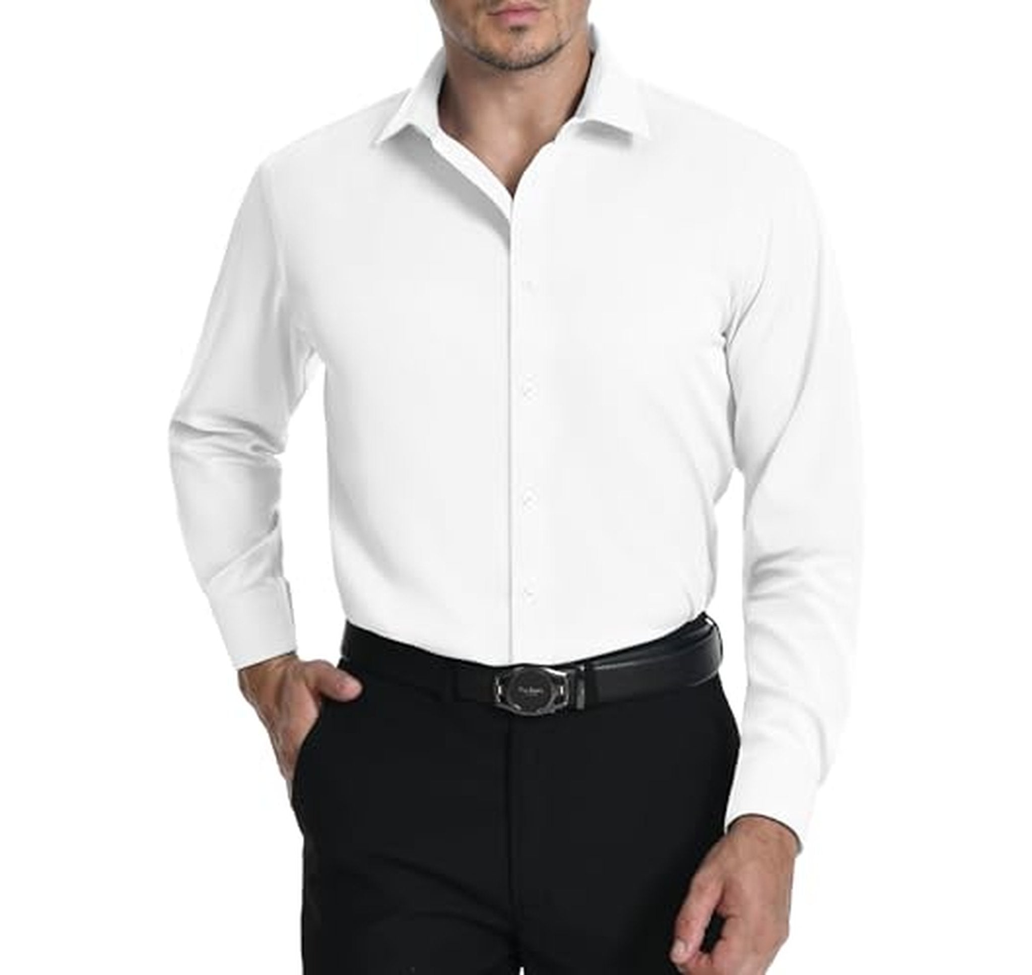Stretch Wrinkle Free French Cuff Dress Shirt