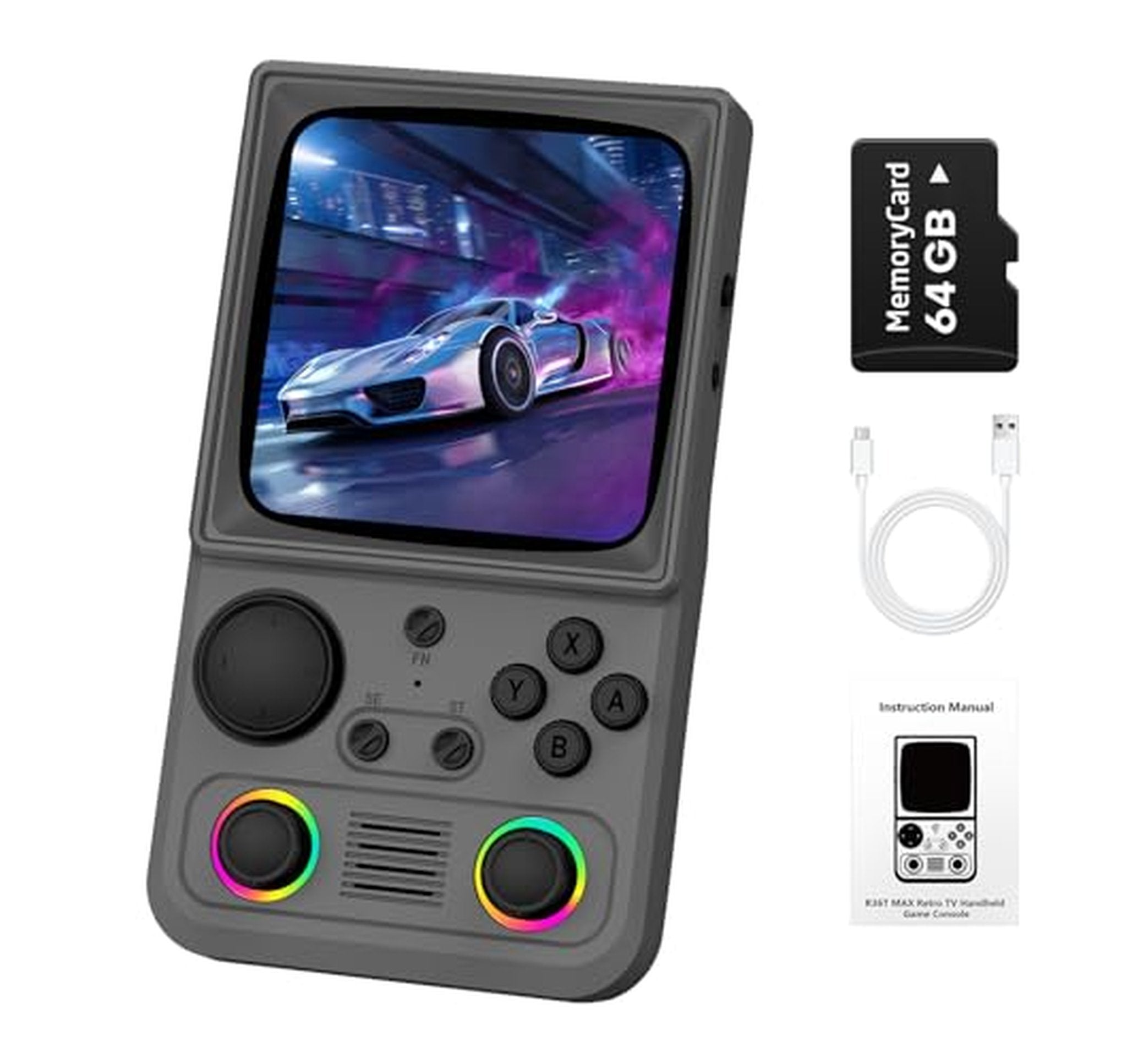 4-Inch Retro Handheld Game Console 64GB 18000 Games