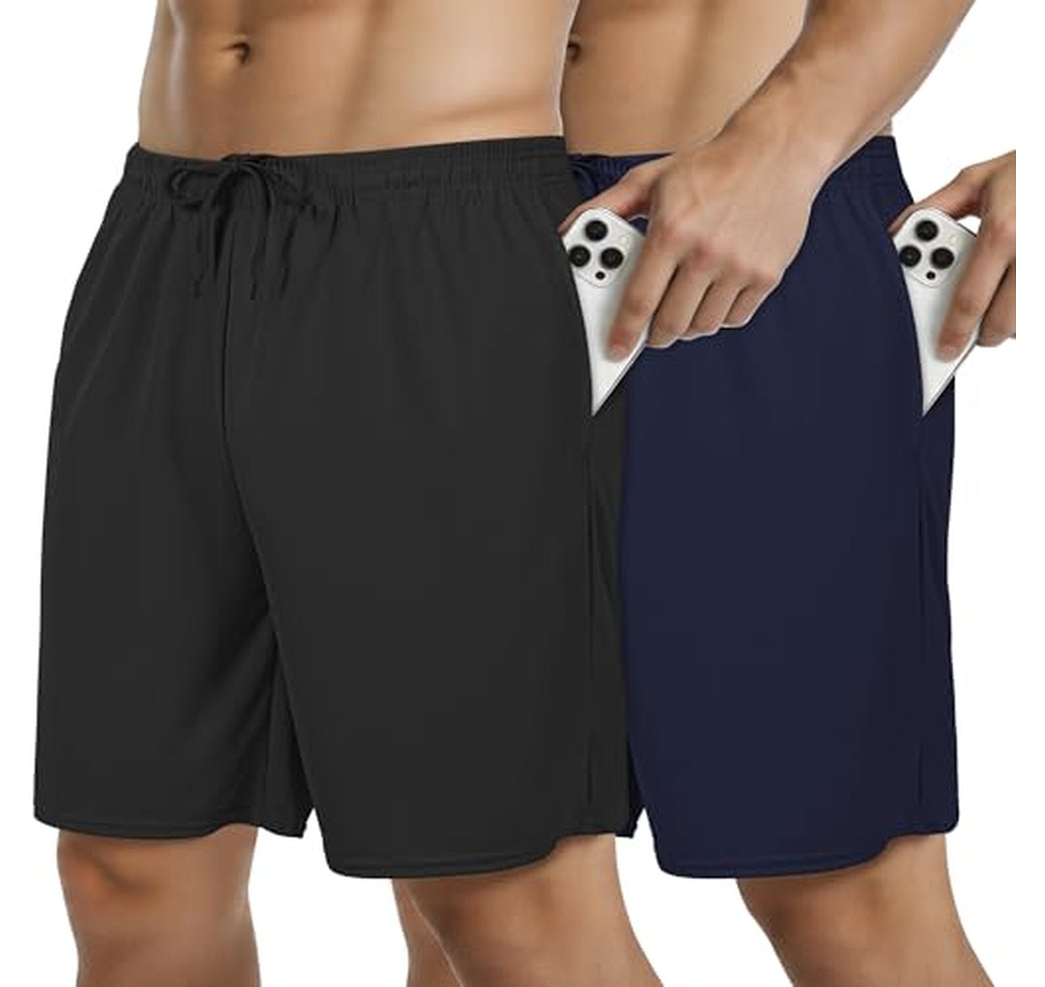 2 Pack Mesh Athletic Basketball Shorts with Pockets