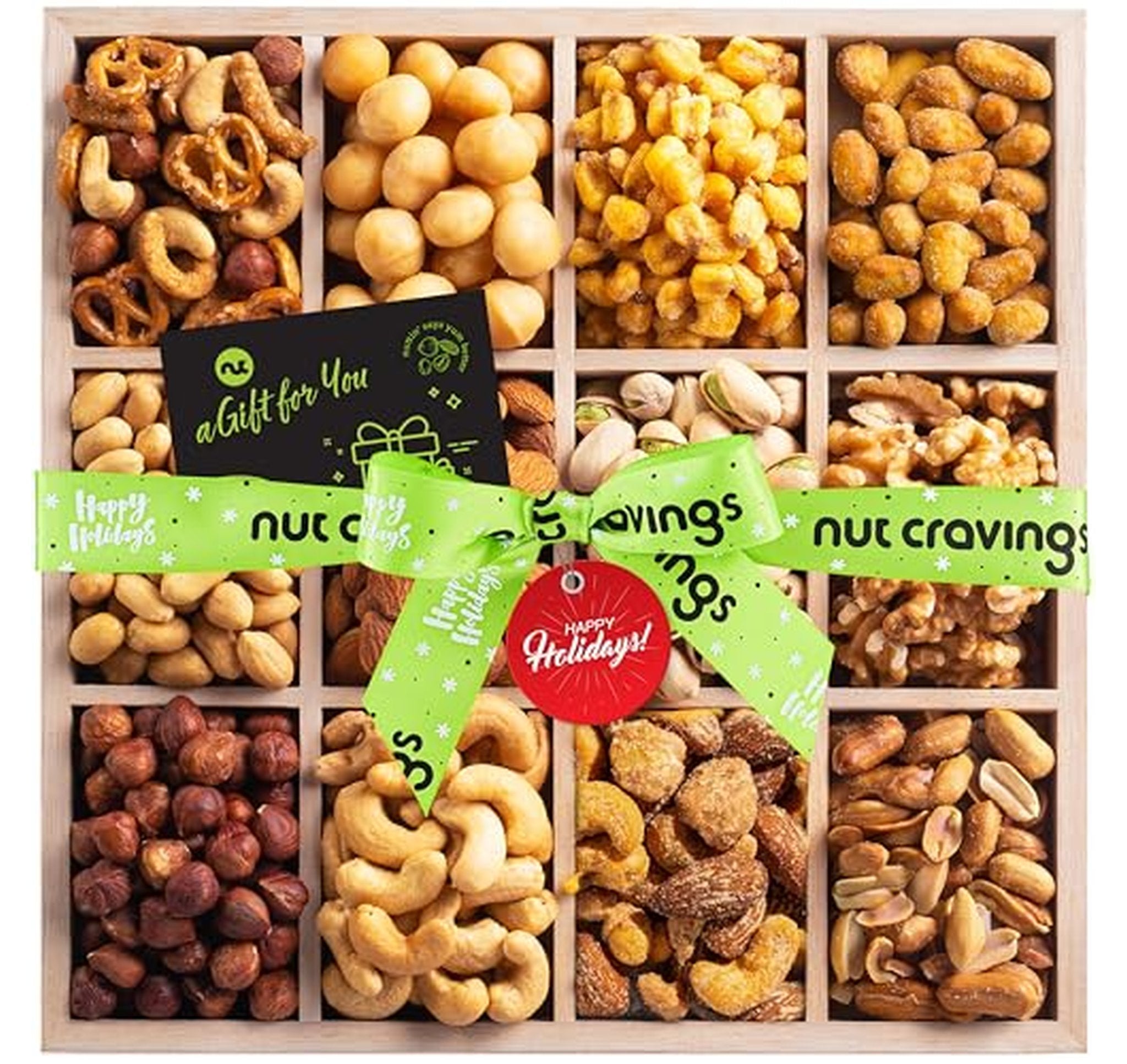 Nut Cravings 12 Assortment Holiday Nuts Gift Basket (Tarktikov-Kosher)