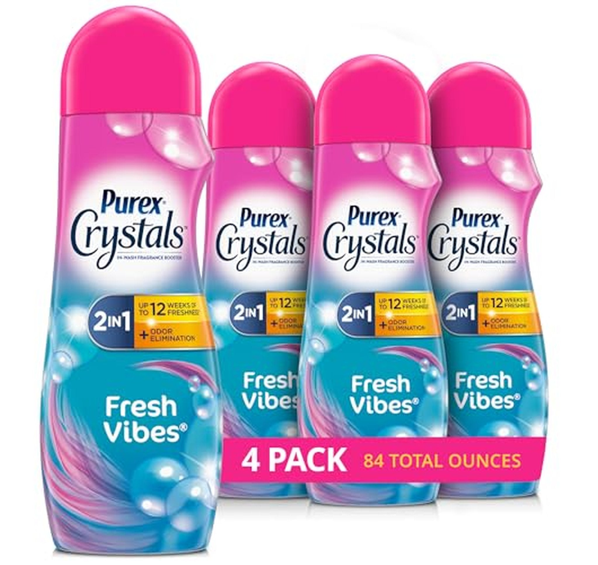 4 Pack Purex Crystals In-Wash Scent Booster 21oz