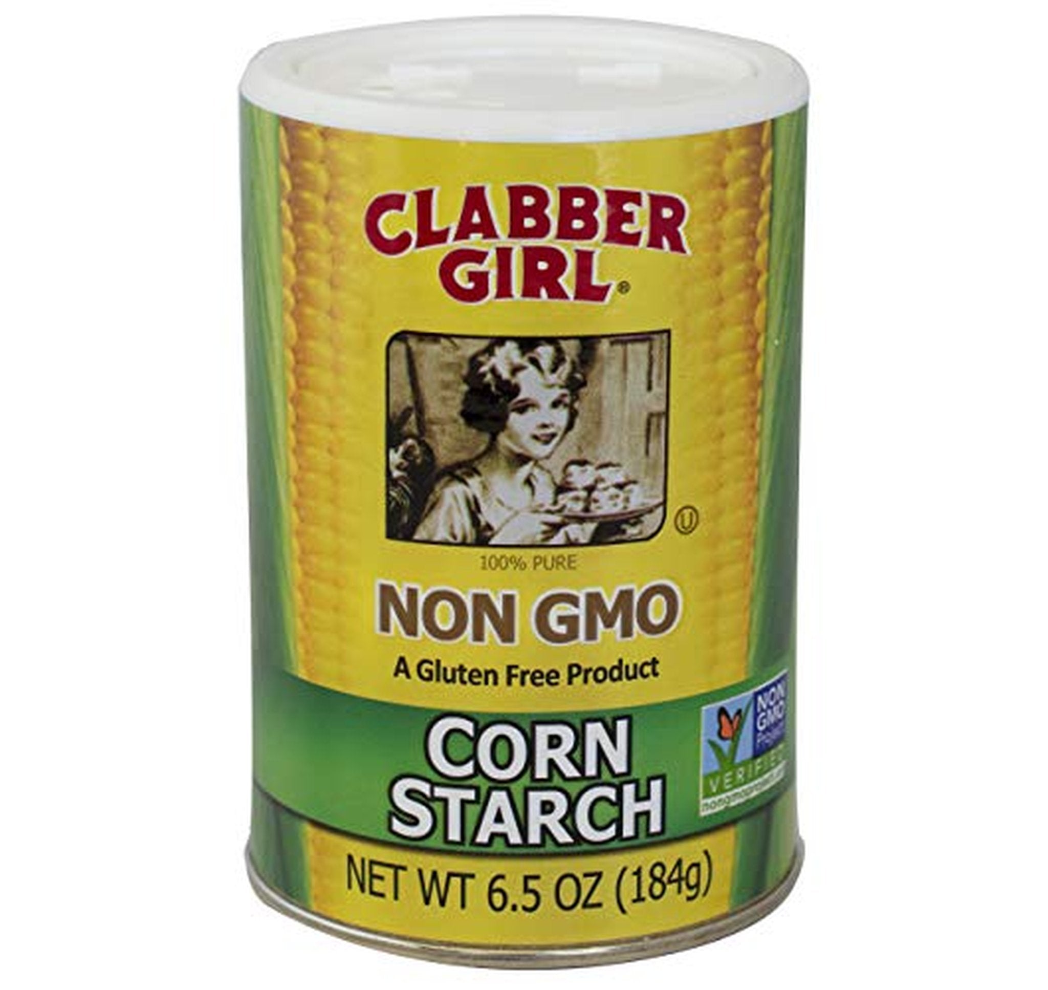 Clabber Girl Non-GMO Gluten Free Corn Starch 6.5 Ounce