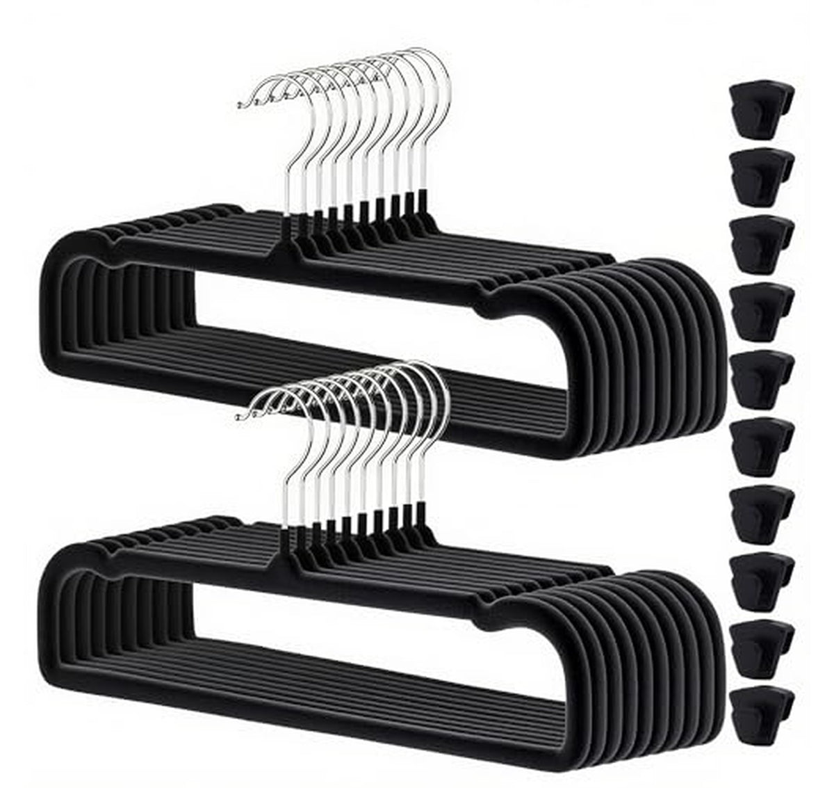 20 Pack Non Slip Velvet Pants Hangers