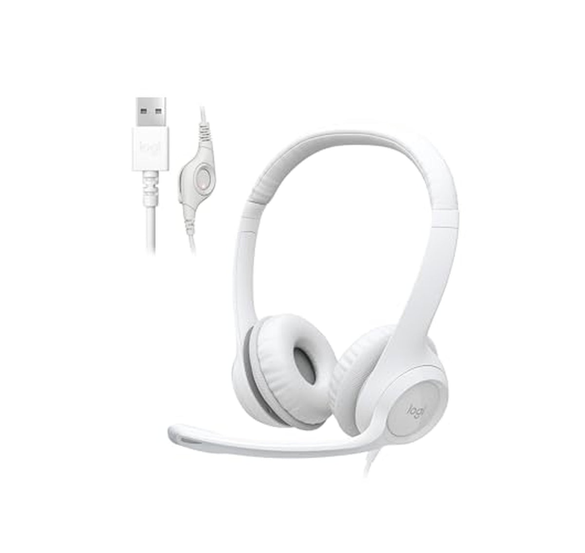4 Pack Logitech H390 USB Wired Computer Headsets