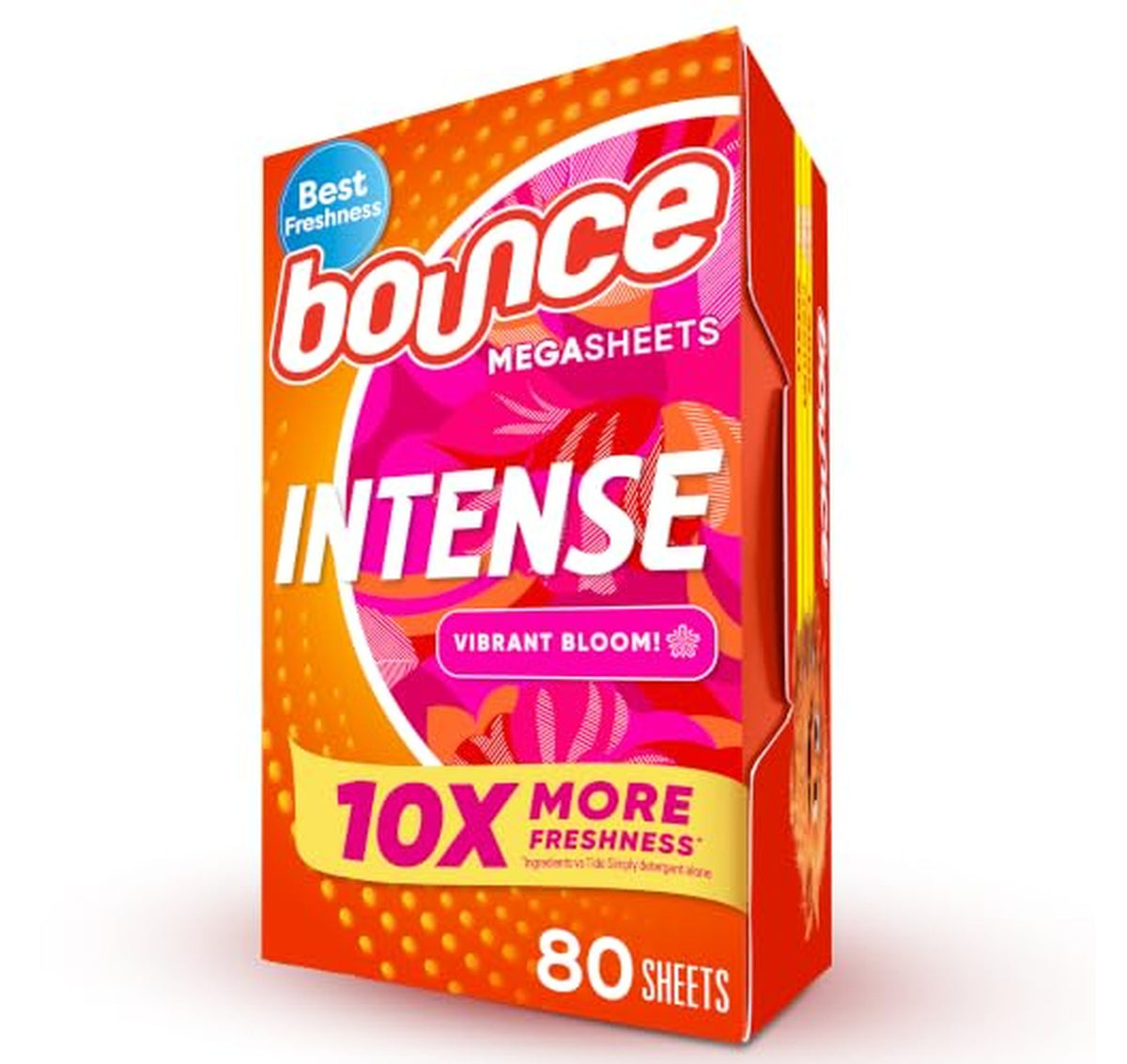 Bounce Intense Scent Dryer Sheets, 80 Count