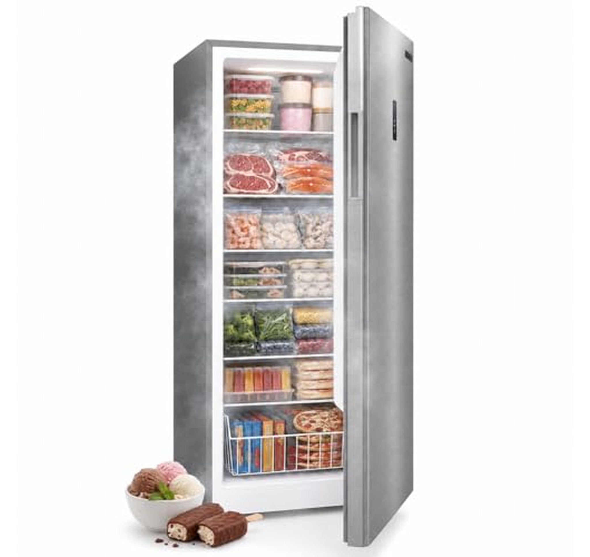 14 Cu Ft Upright Freezer with Adjustable Shelves