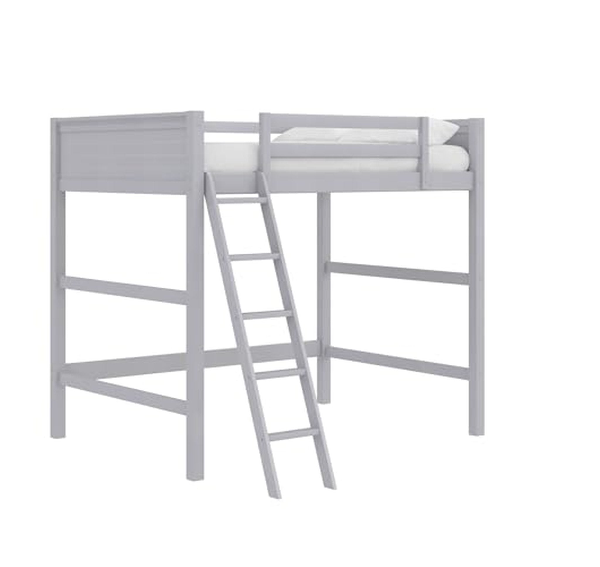 Full Size Wood Loft Bed Frame