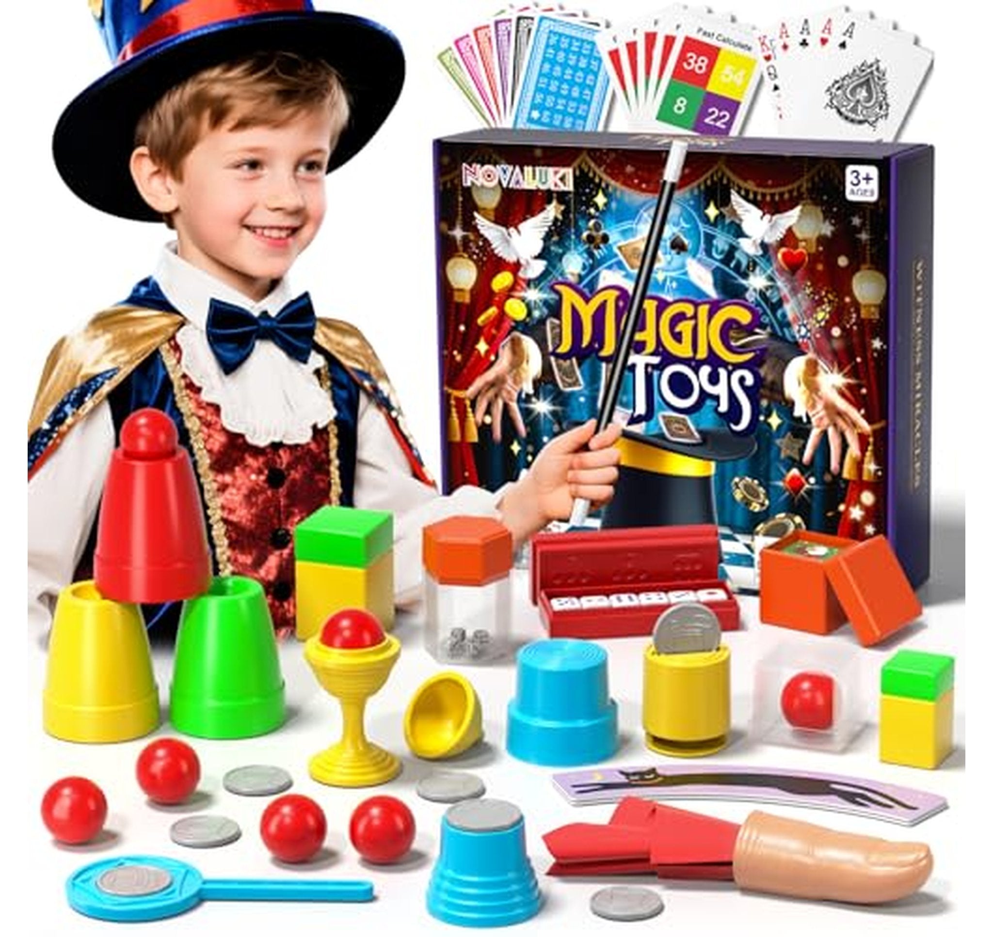 98 Trick Kids Magic Kit with Manual and Videos