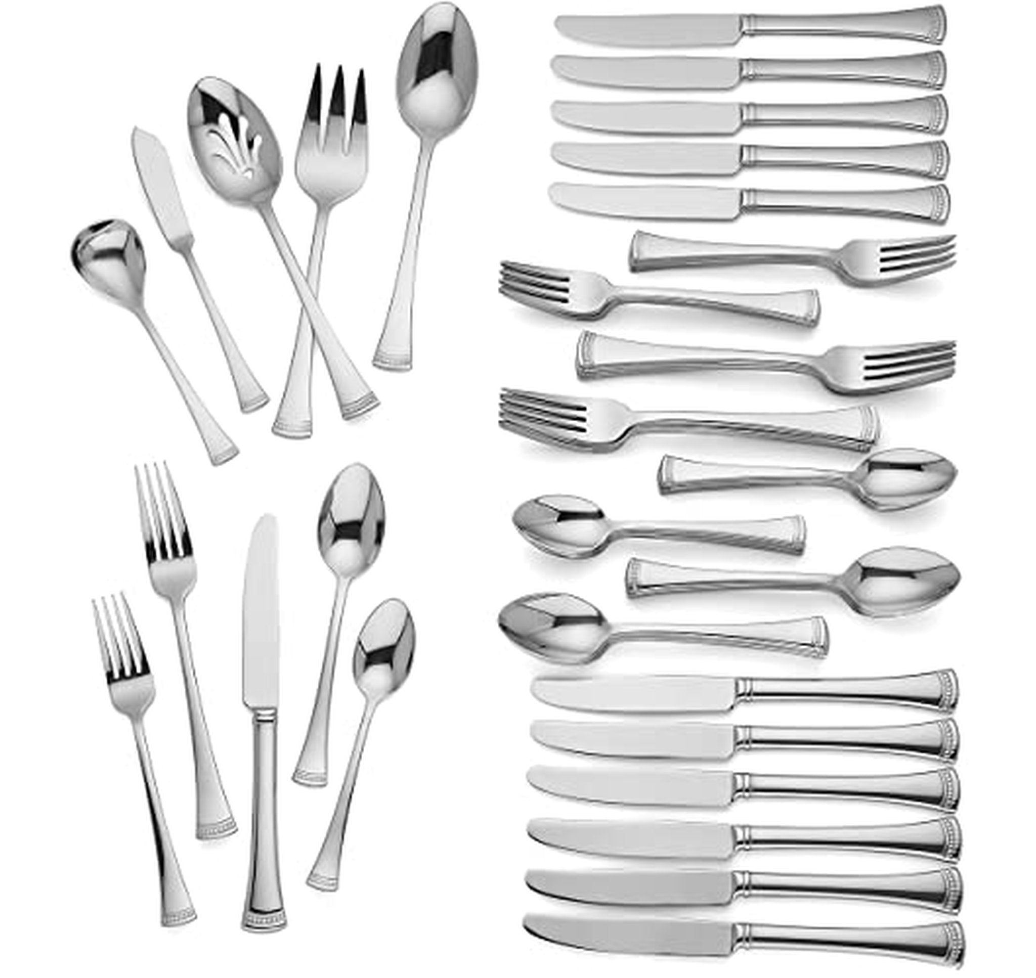Lenox Portola 65-Piece Stainless Steel Flatware Set