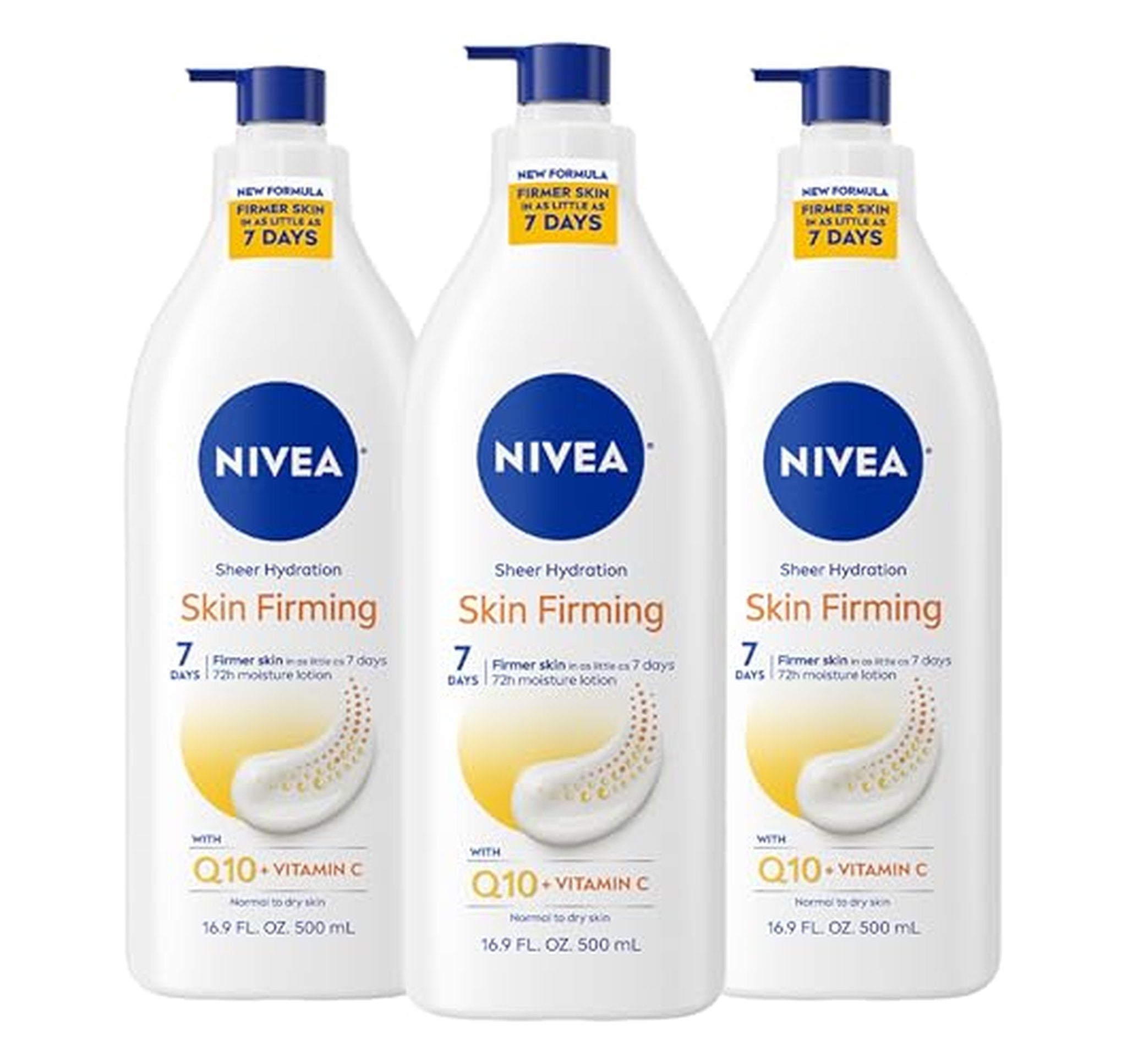 3 Pack NIVEA Q10 Vitamin C Body Lotion