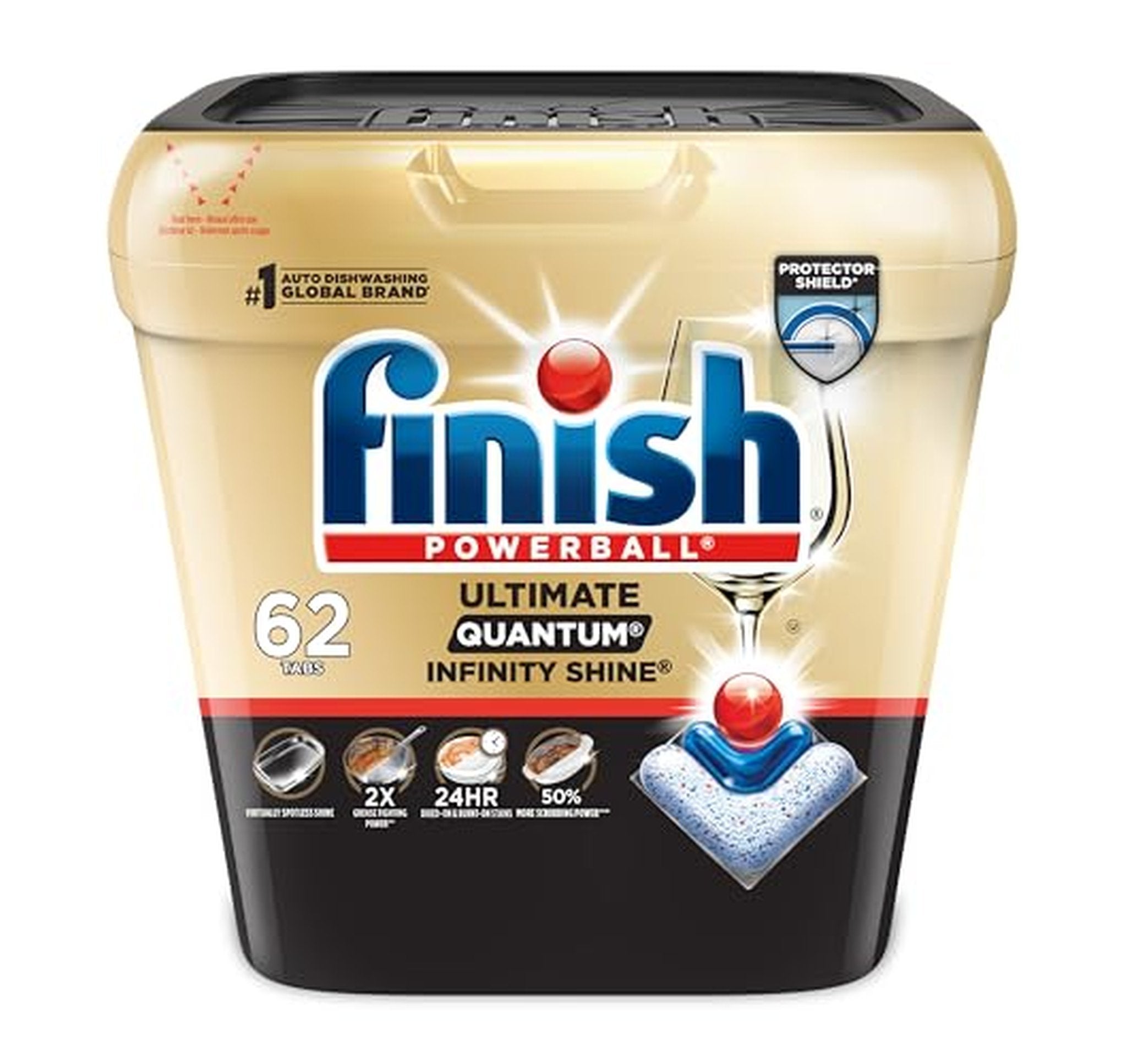 62 Count Finish Ultimate Quantum Dishwasher Pods