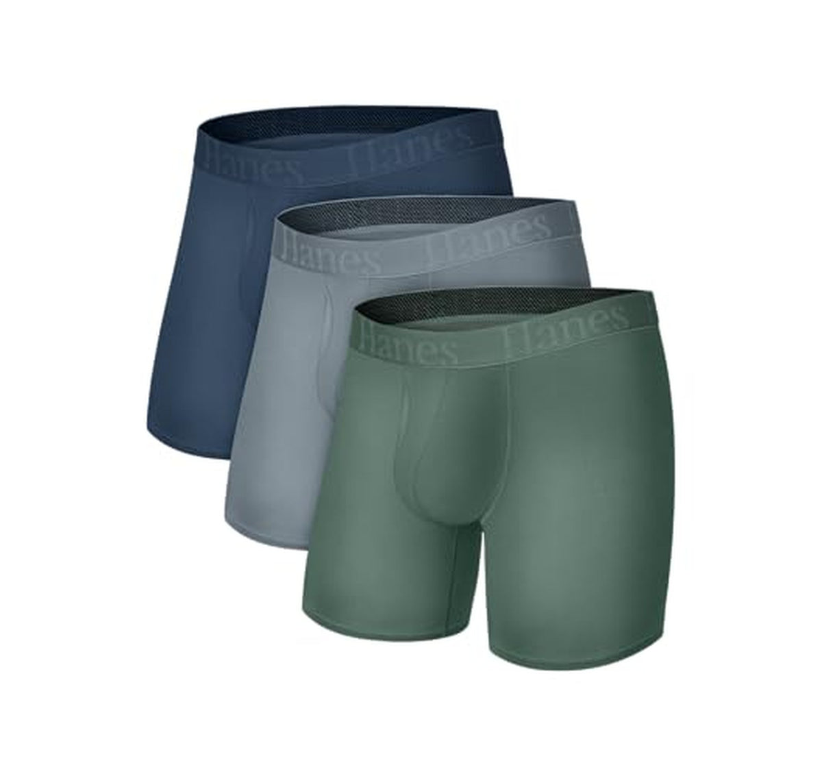 3 Pack Hanes SuperSoft Bamboo Boxer Briefs