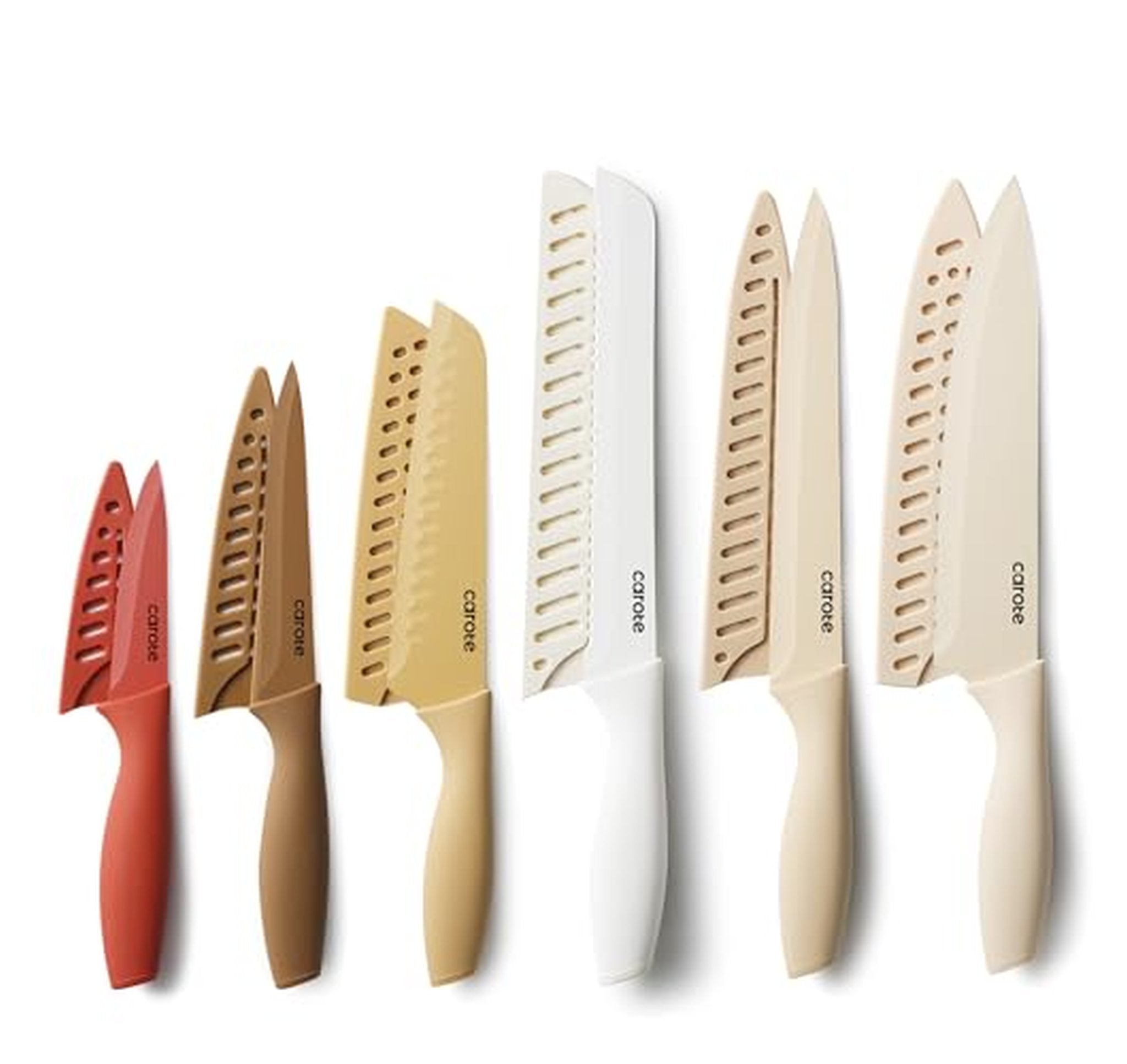 12 Piece Nonstick Stainless Steel Kitchen Knife Set