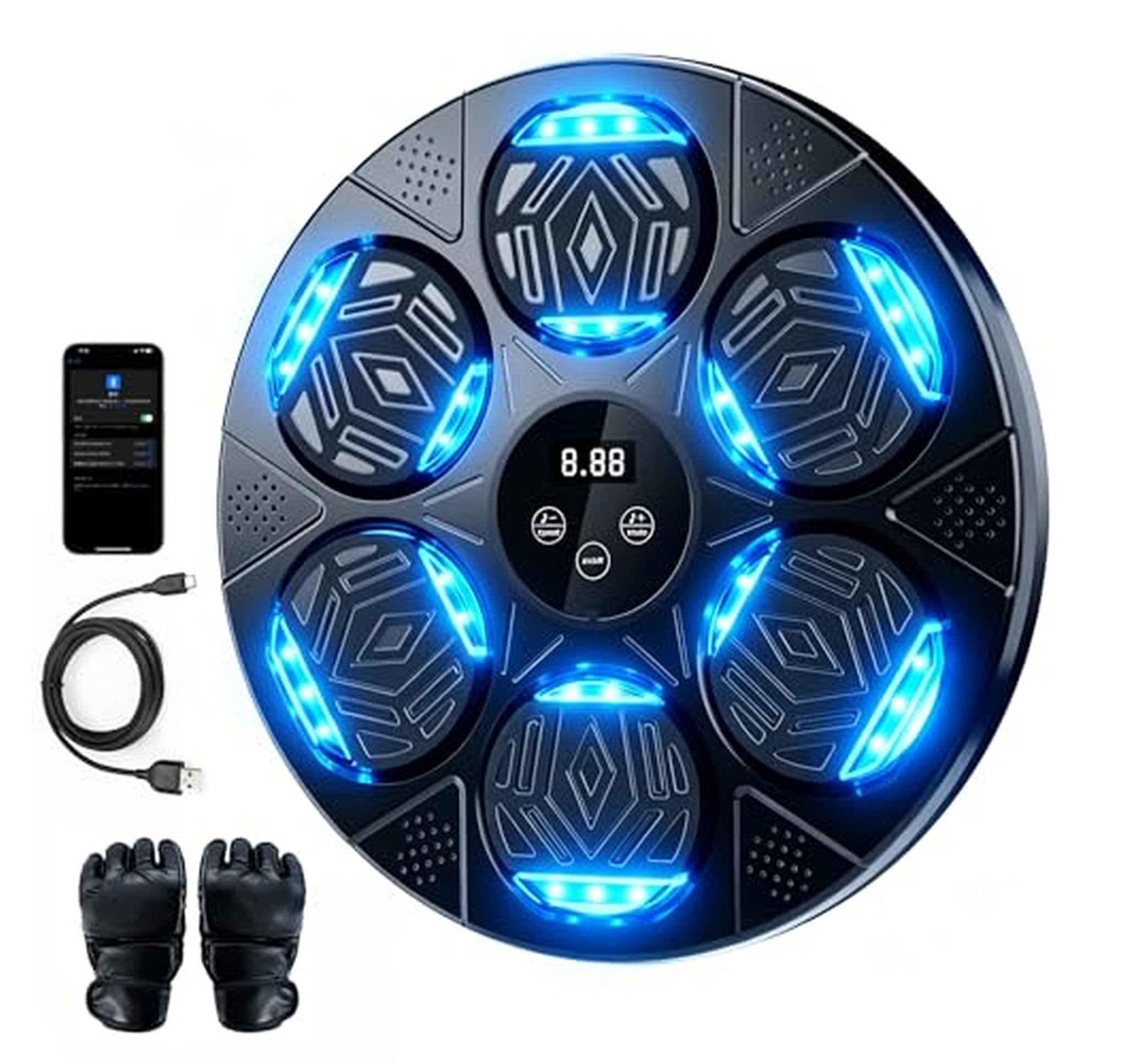 Bluetooth Music Boxing Wall Mount Training Machine
