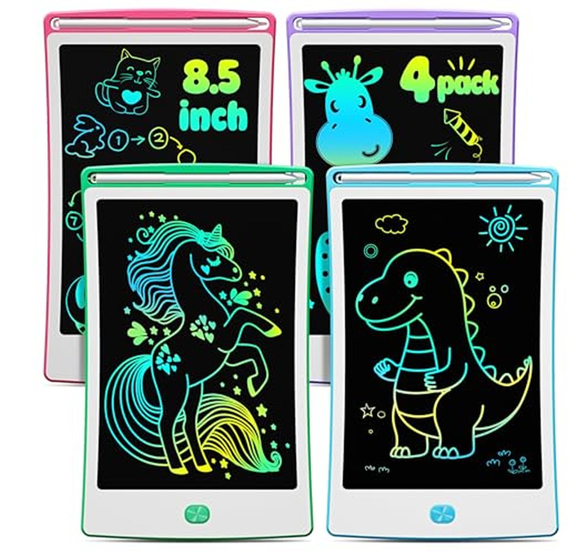 4 Pack 8.5-Inch LCD Kids Drawing Tablets