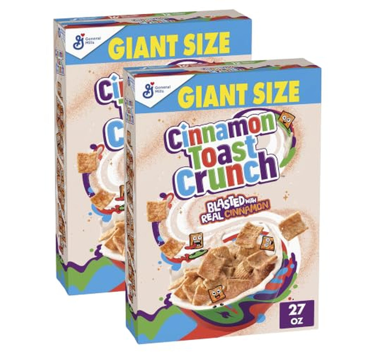 2 Pack Cinnamon Toast Crunch Giant Size Cereal