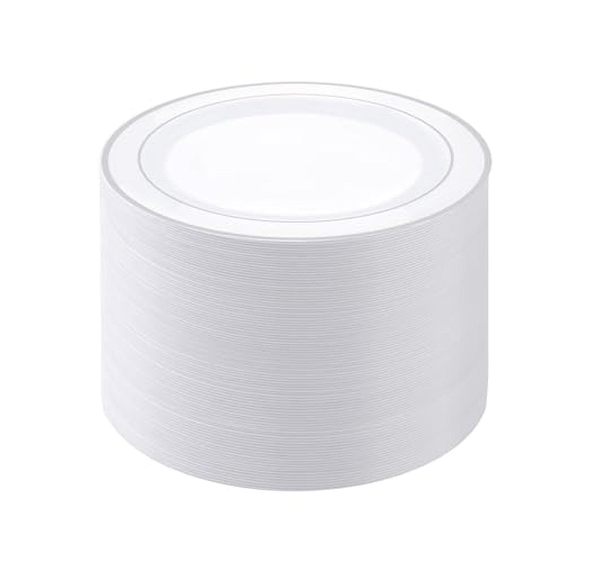100 Count Heavy Duty 10-Inch Plastic Dinner Plates
