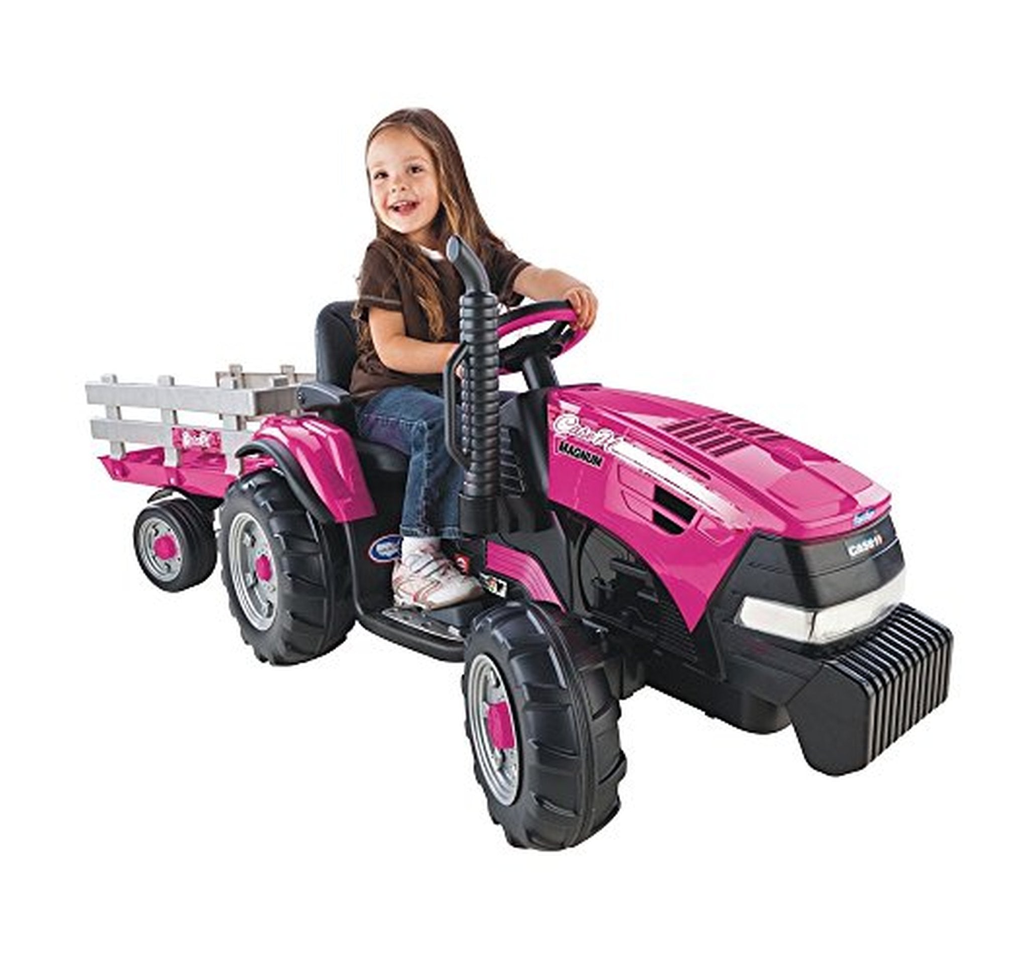 Peg Perego 12V Ride-On Tractor with Trailer