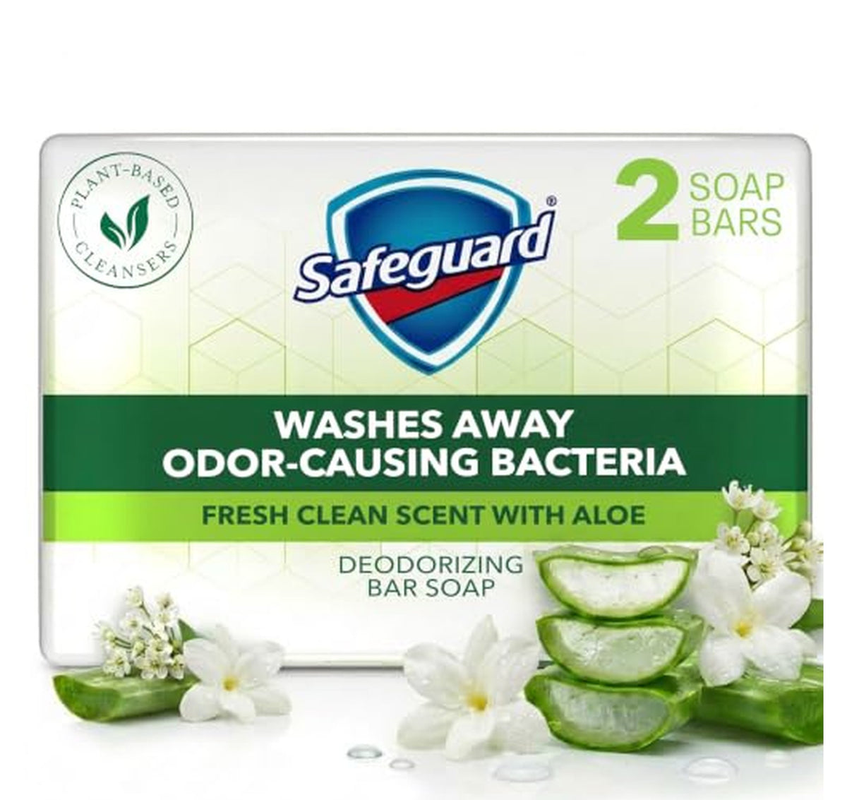2 Pack Safeguard Aloe Bath Bar Soap