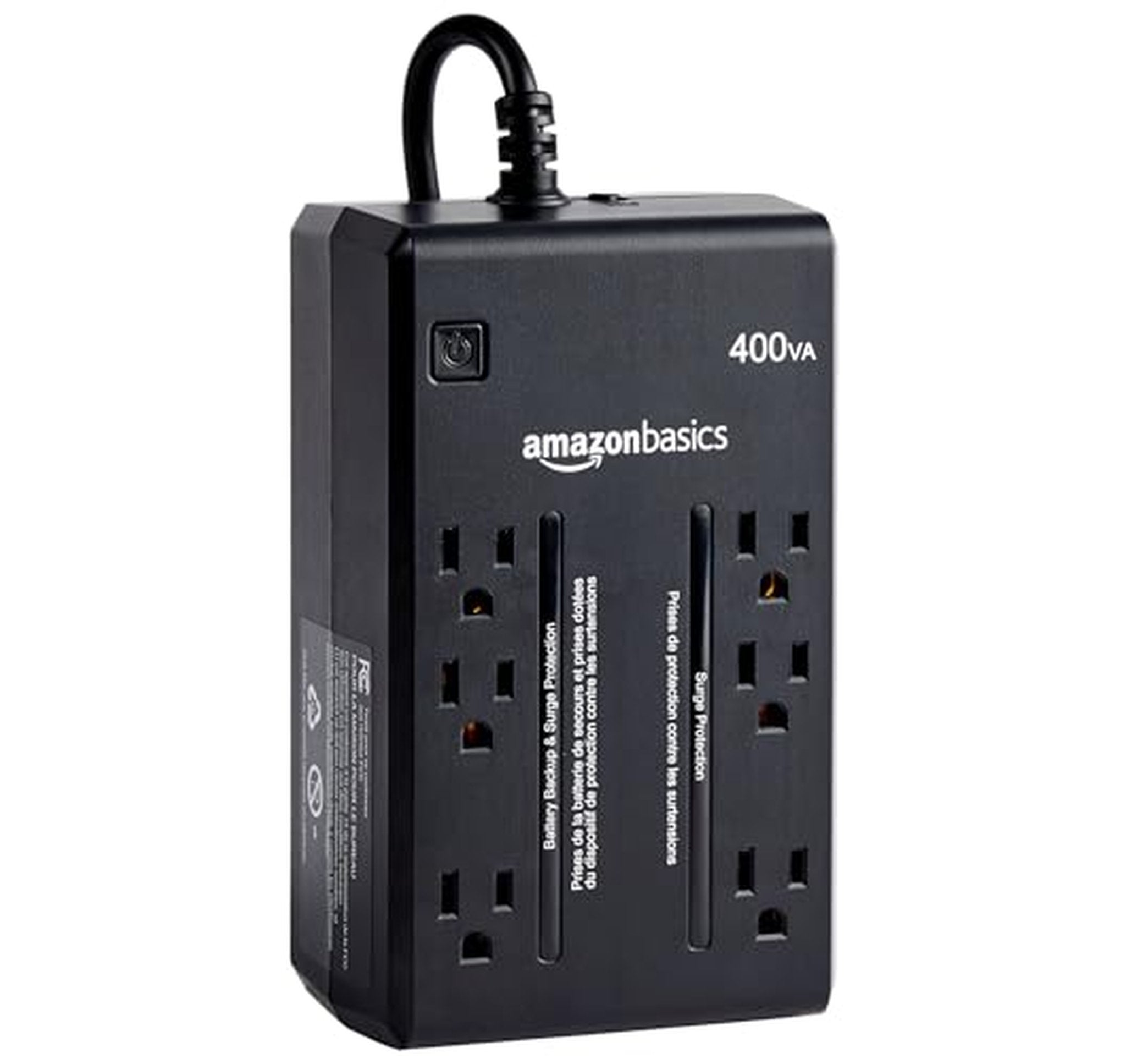 Amazon Basics 400VA UPS Battery Backup Surge Protector