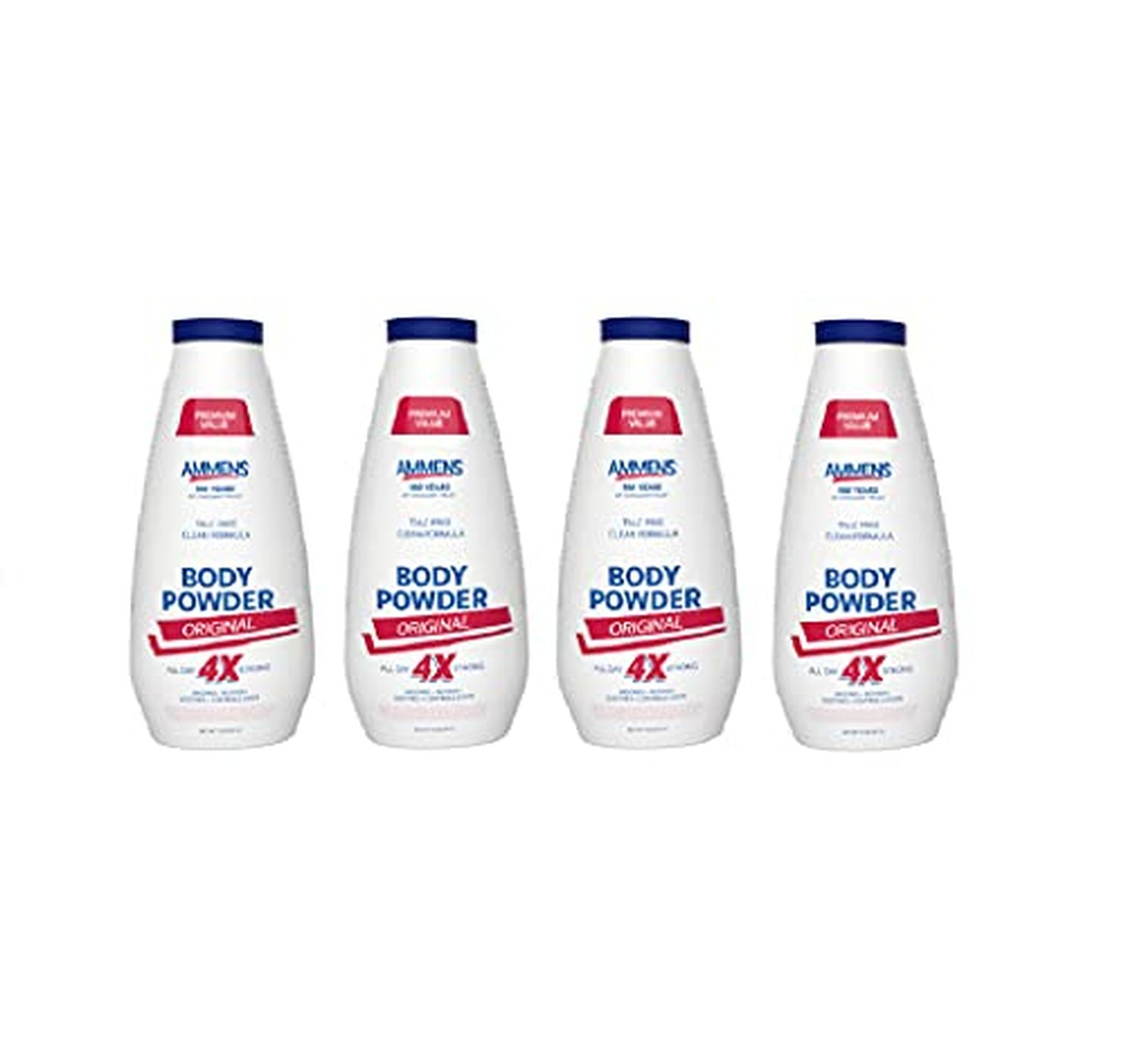 4 Pack Talc-Free Body Powder, 11 oz
